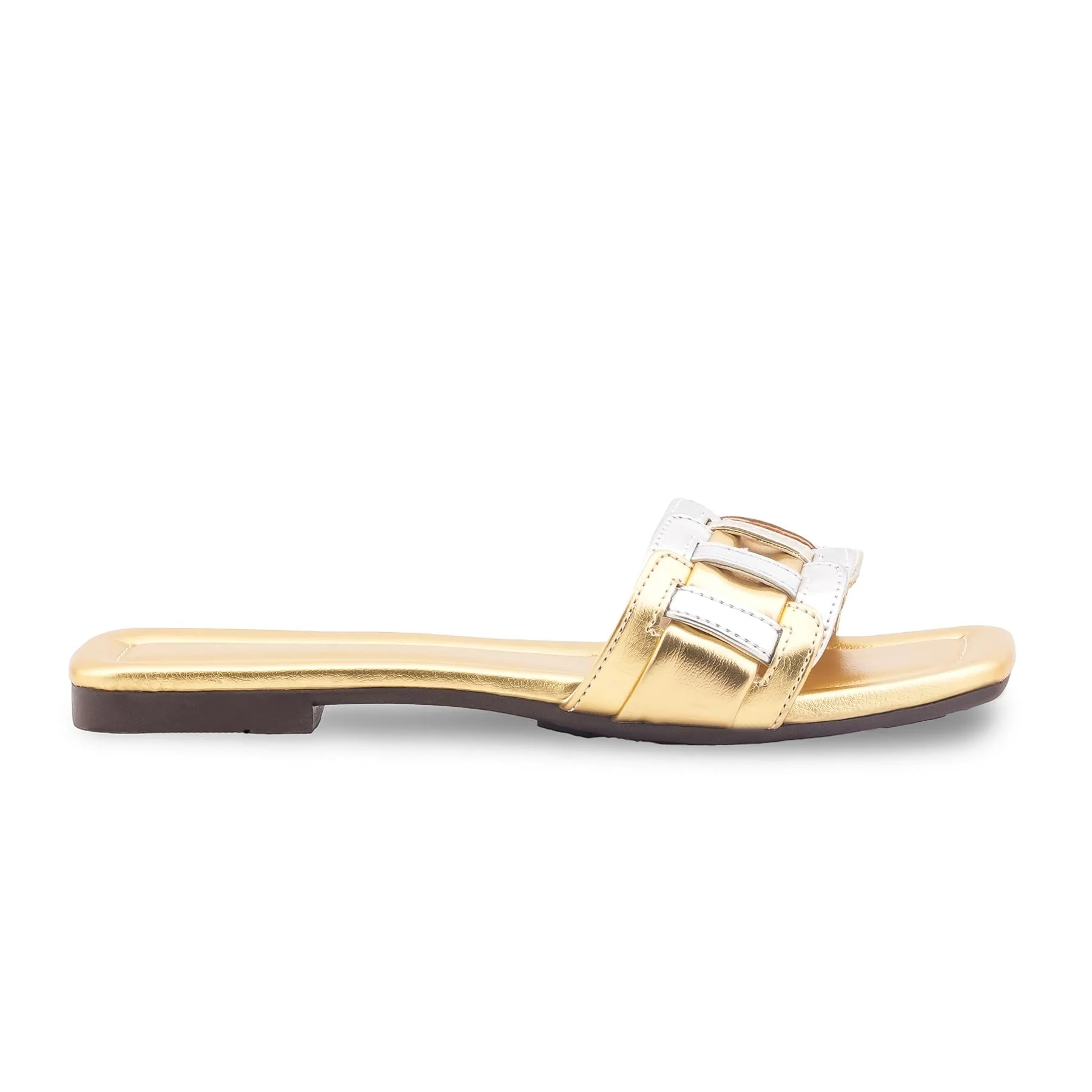 Golden Casual Slipper For Women CL2271 - Image 2
