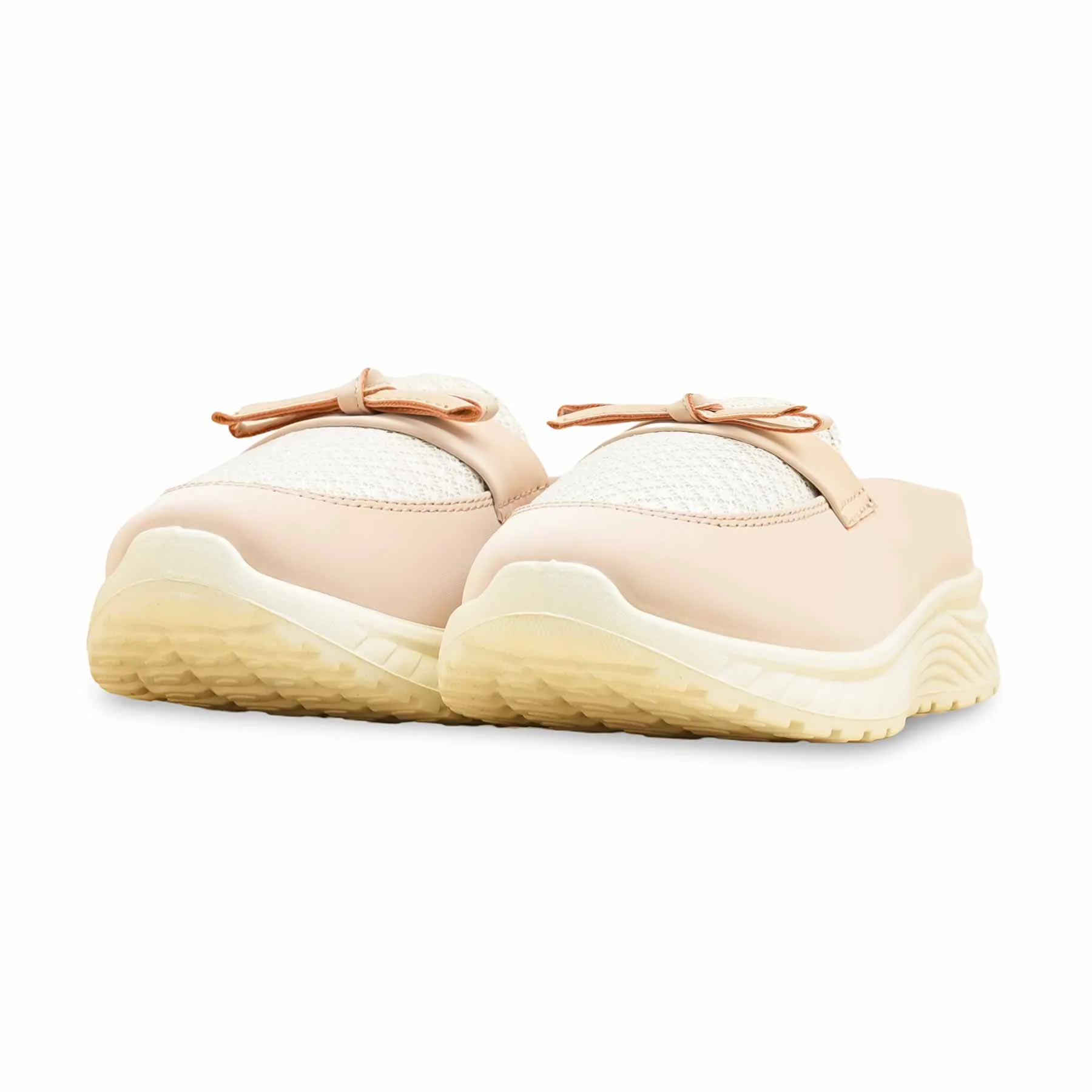 Golden Casual Sneaker For Ladies AT9108 - Image 3