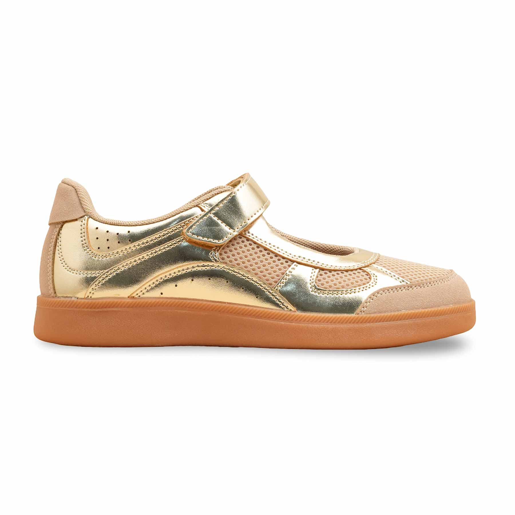 Golden Casual Sneaker For Women AT9102 - Image 2