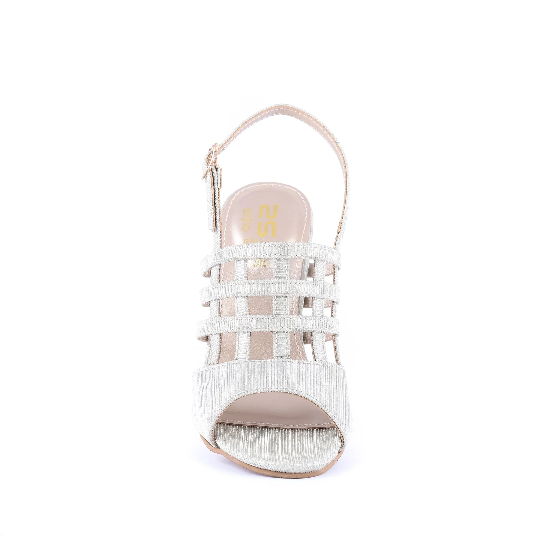 Golden Color Fancy Sandals FN5141 - Image 3