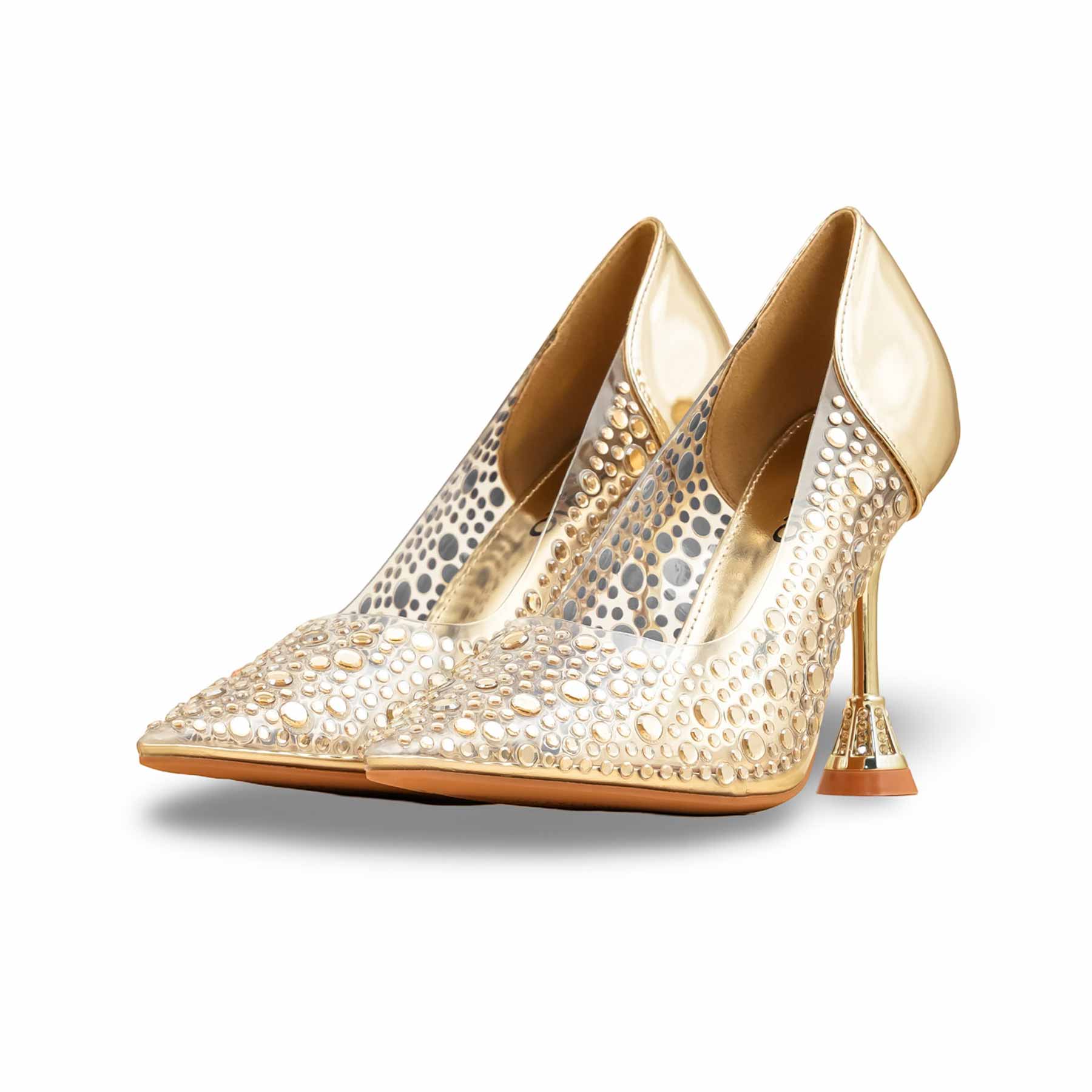 Golden Fancy Bridal Court Shoes WN7524 - Image 4