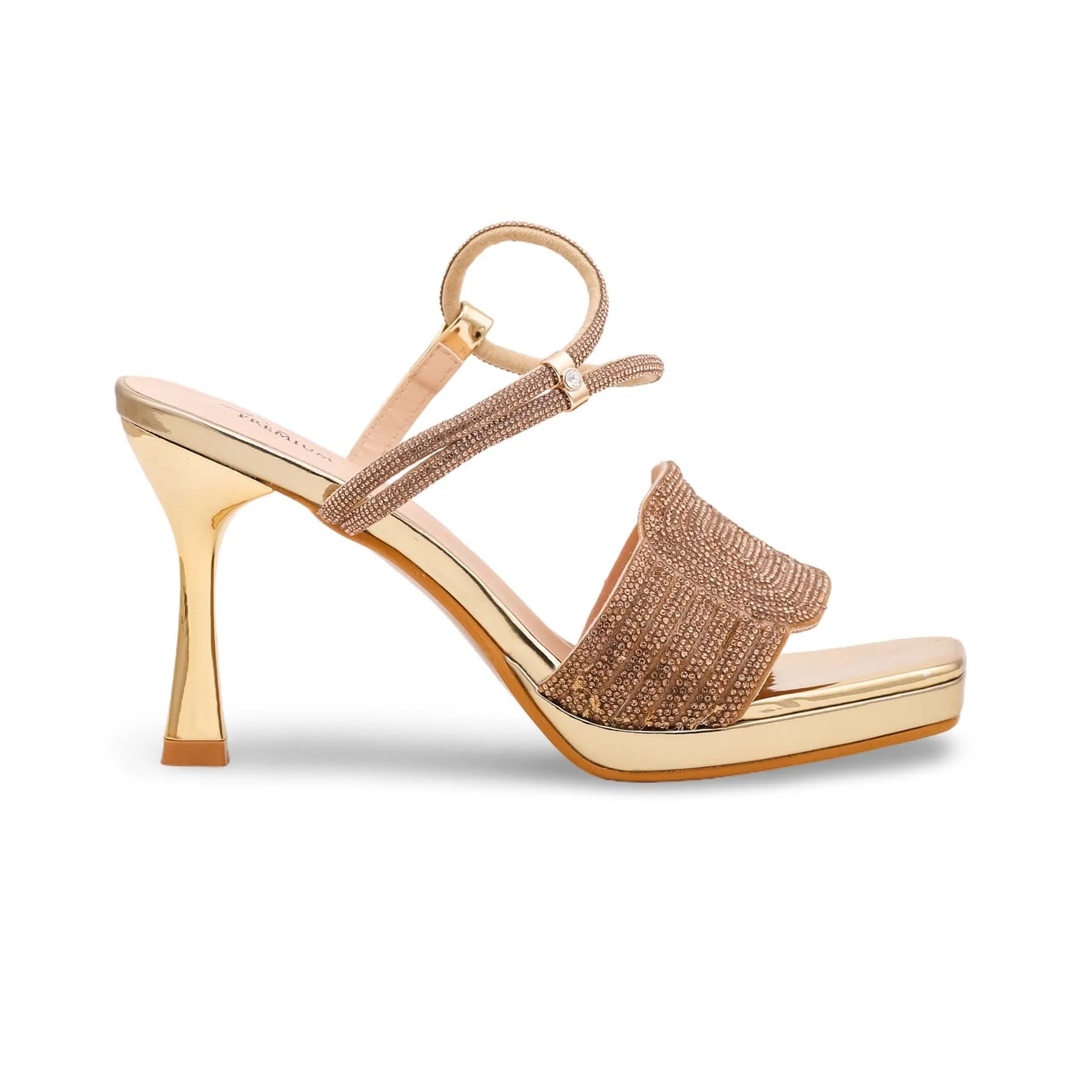 Golden Fancy Bridal Sandal FN5715 - Image 2