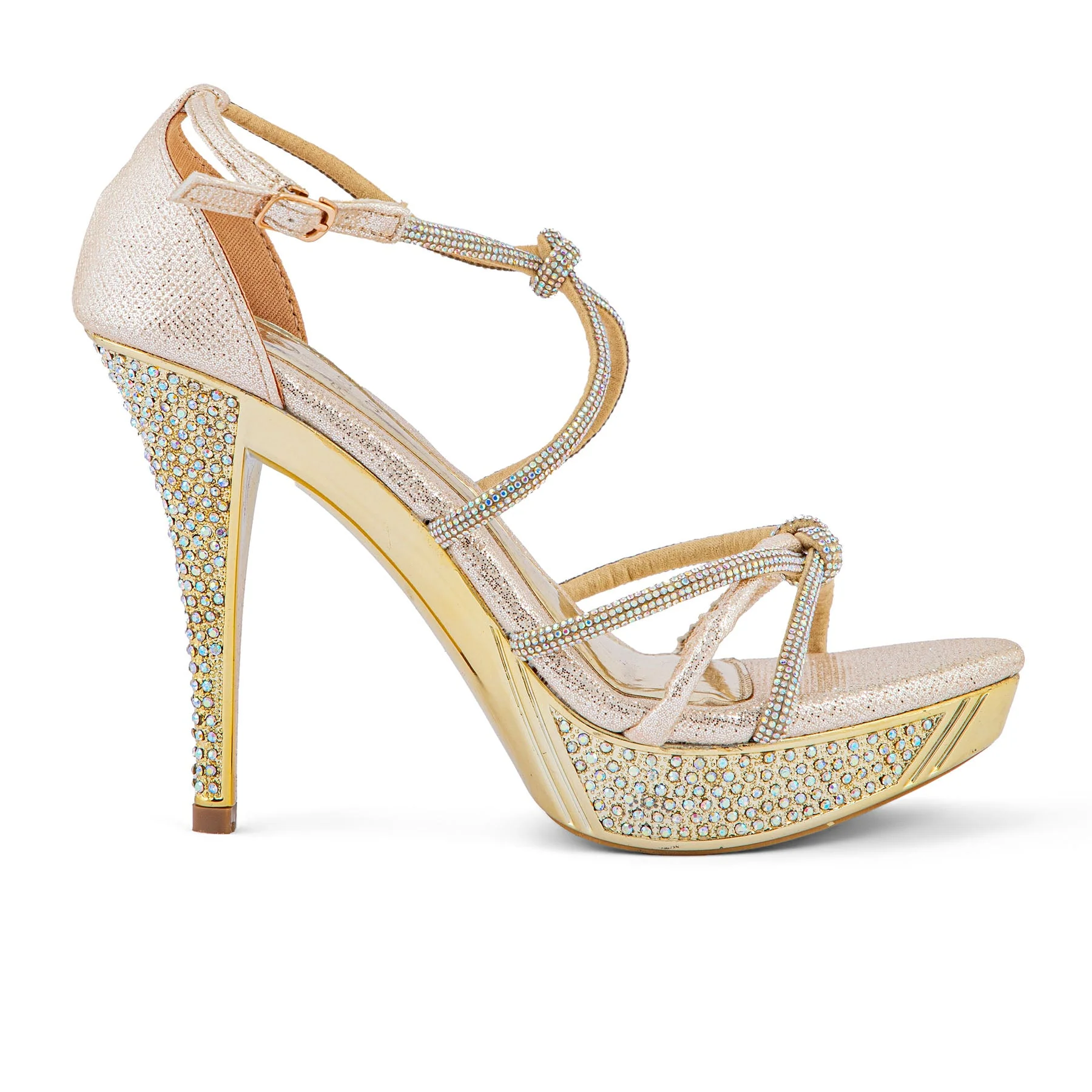 Golden Fancy Bridal Sandal FN5937 - Image 2