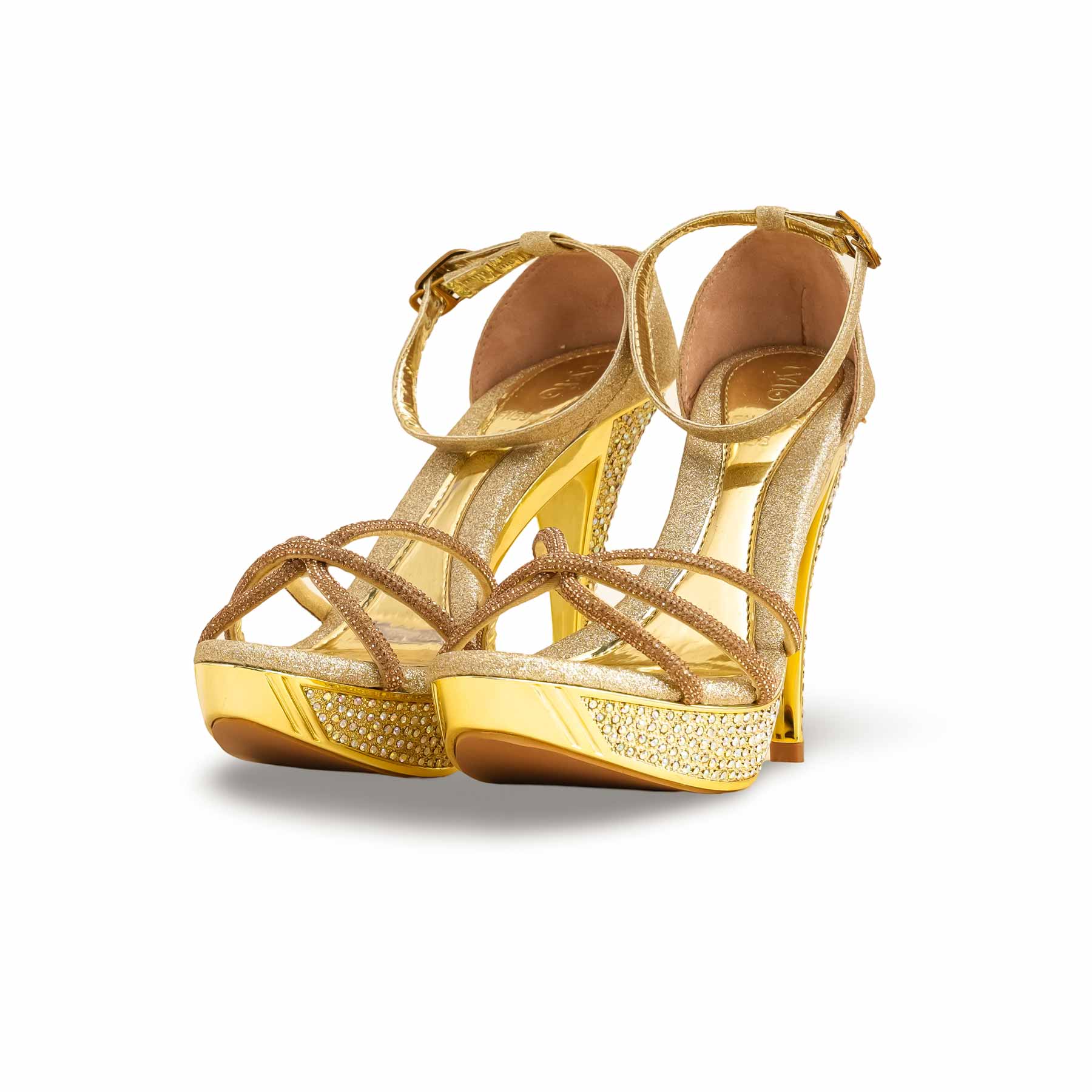 Golden Fancy Bridal Sandal FN5938 - Image 3