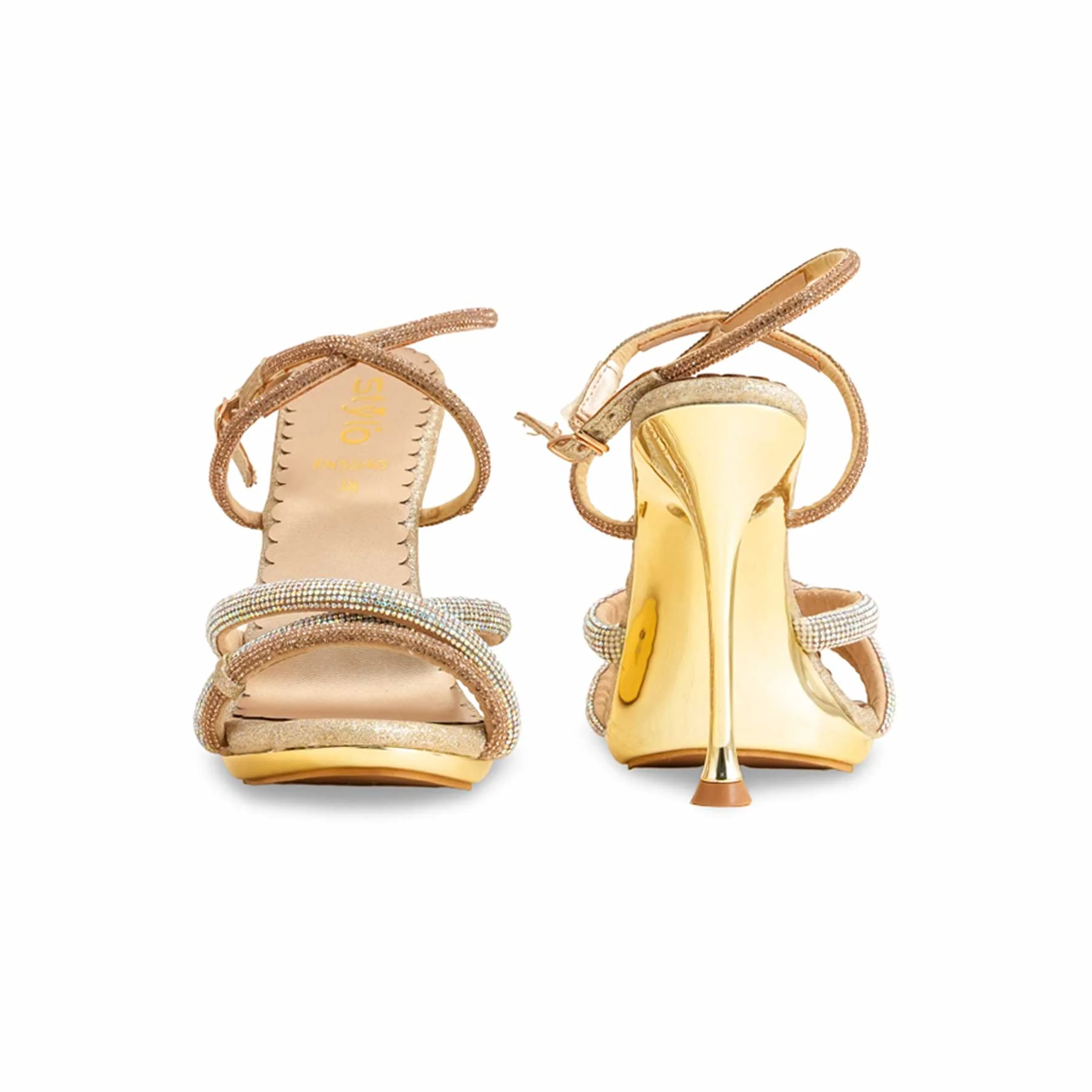 Golden Fancy Bridal Sandal FN5940 - Image 4