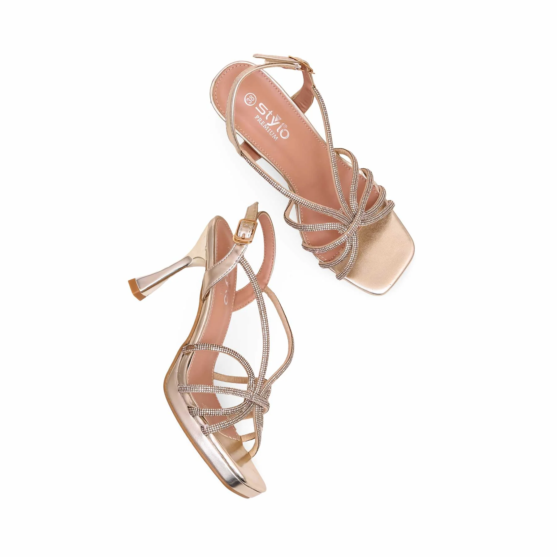 Golden Fancy Bridal Sandal FN5952 - Image 4