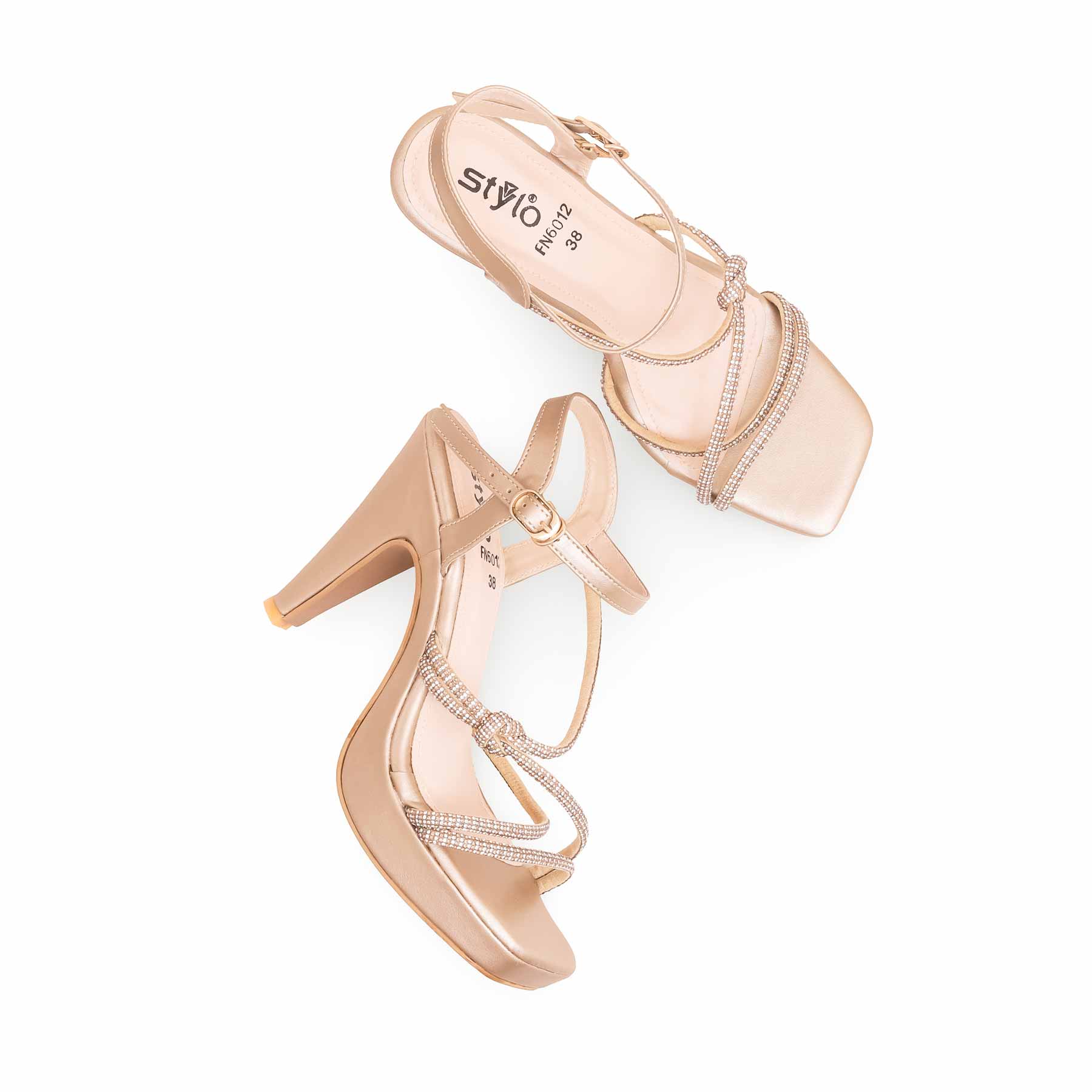 Golden Fancy Bridal Sandal FN6012 - Image 5