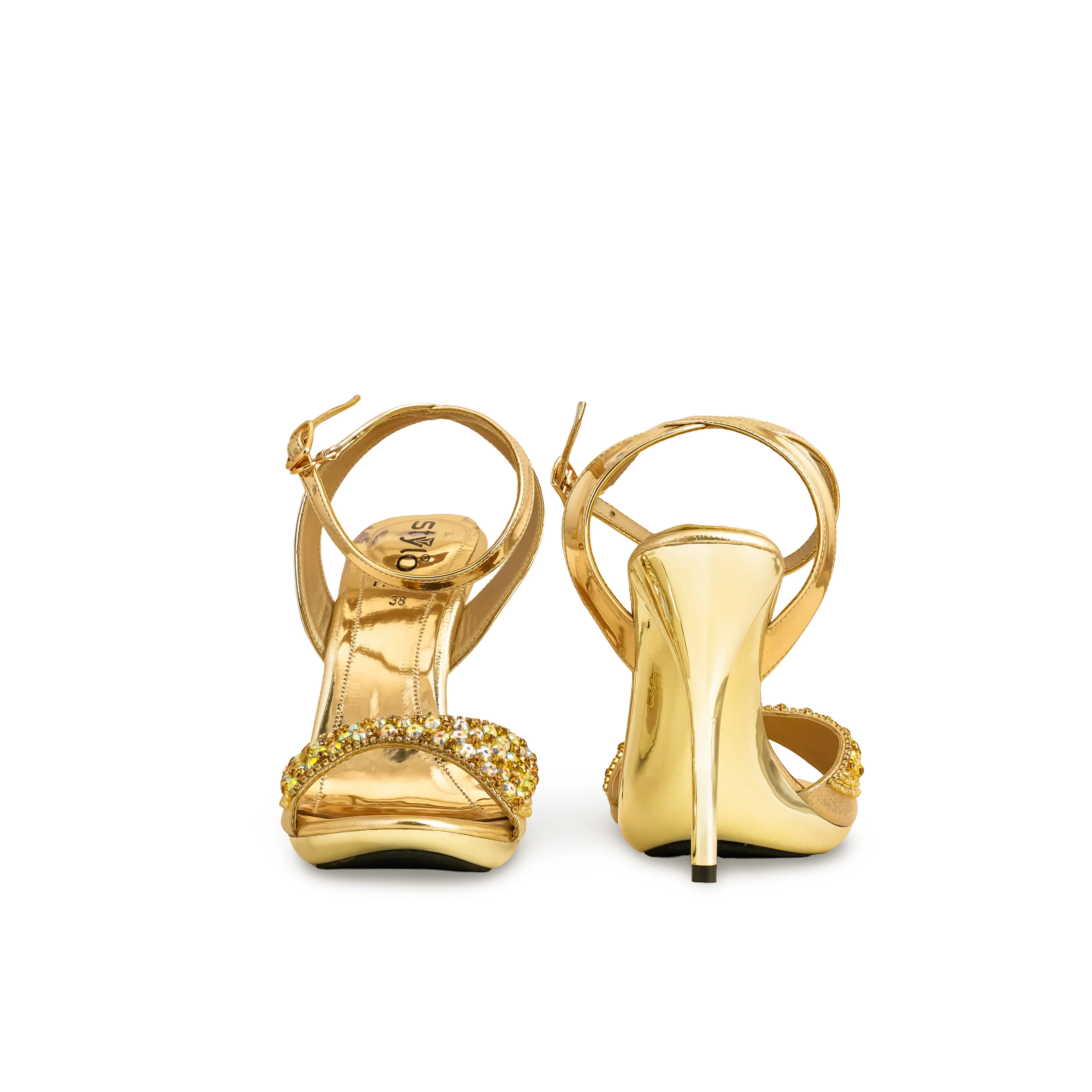 Golden Fancy Bridal Sandal FN6019 - Image 4