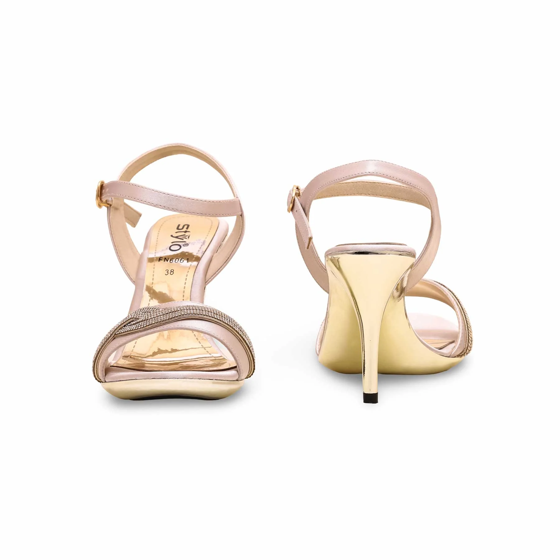 Golden Fancy Bridal Sandal FN6061 - Image 4