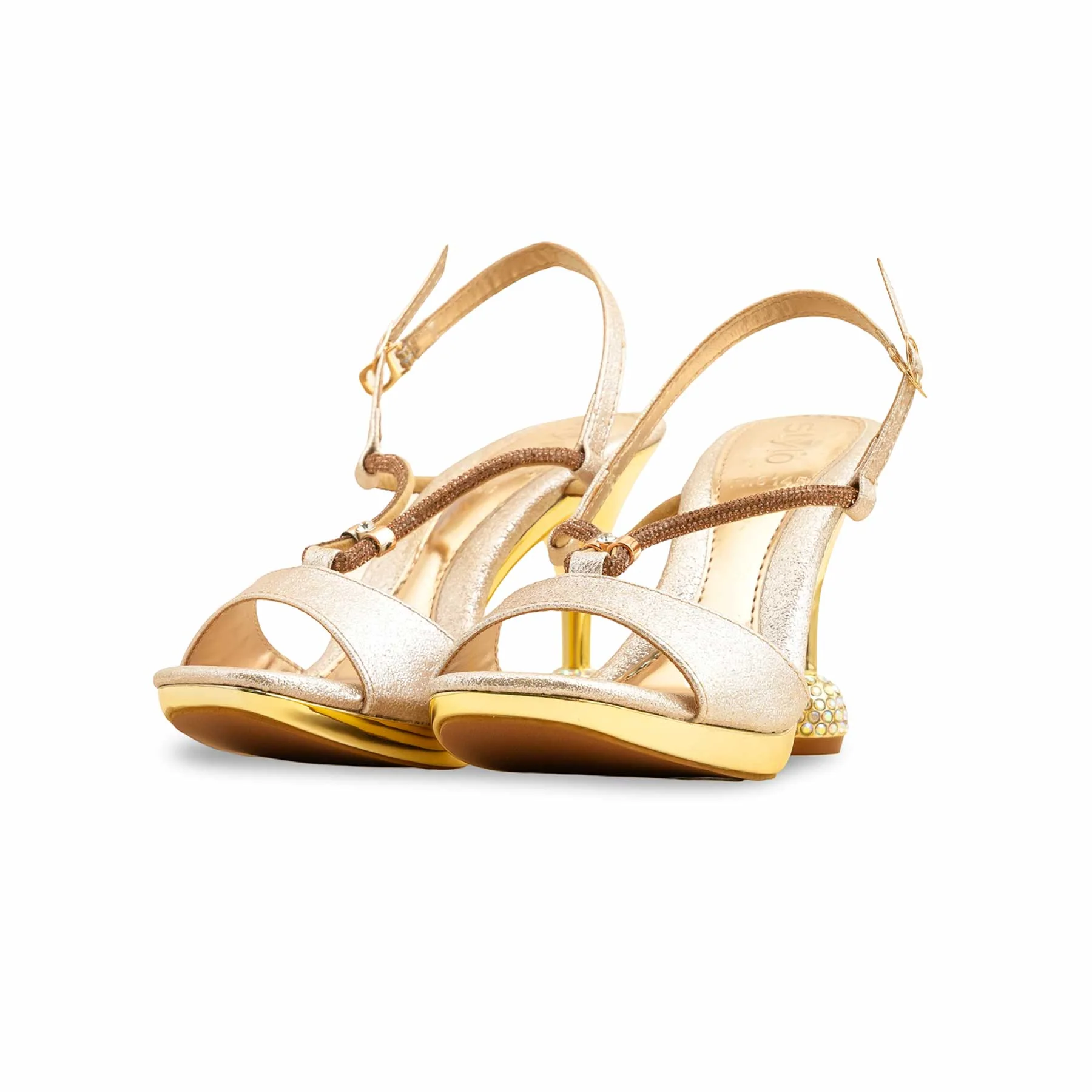 Golden Fancy Bridal Sandal FN6145 - Image 3