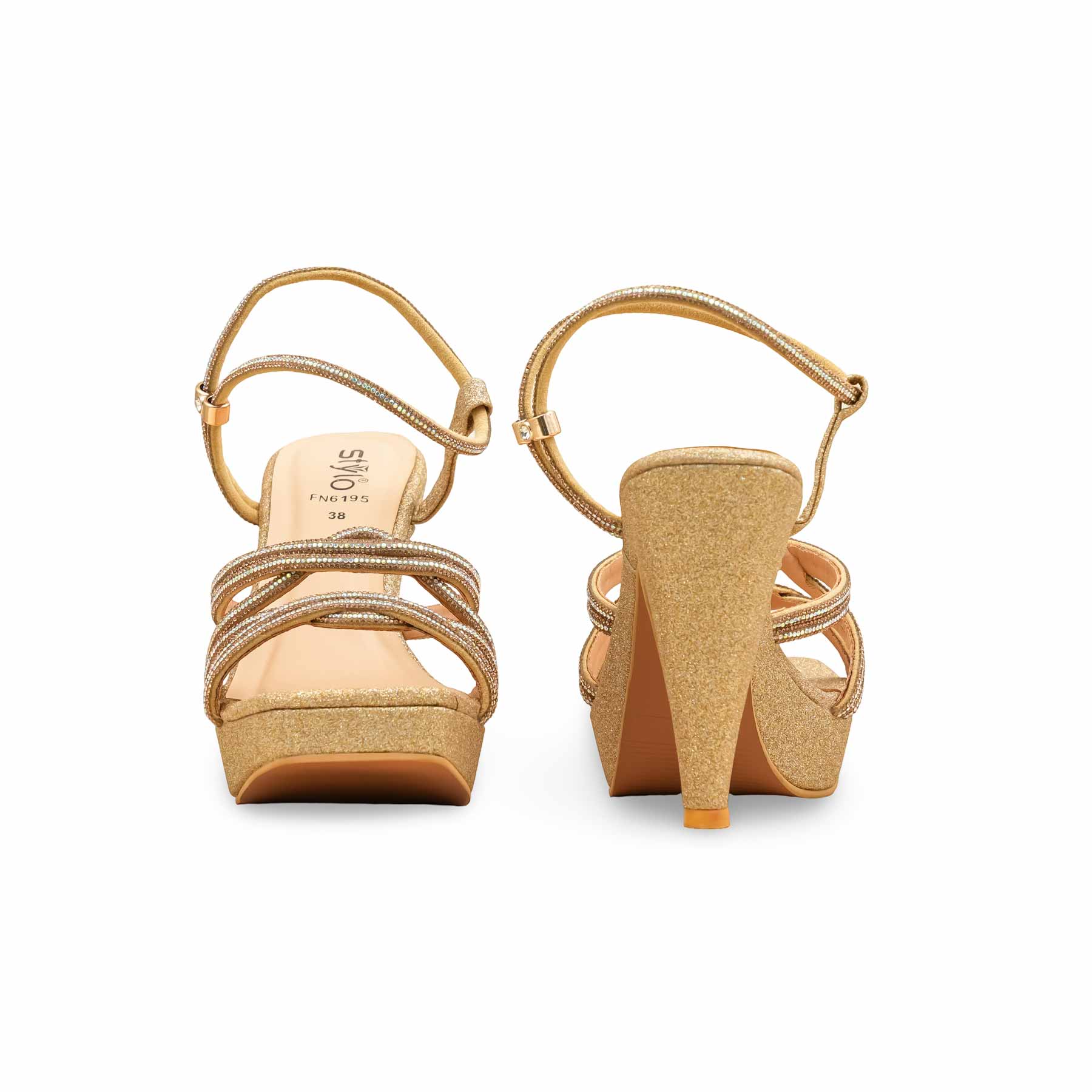 Golden Fancy Bridal Sandal FN6195 - Image 4