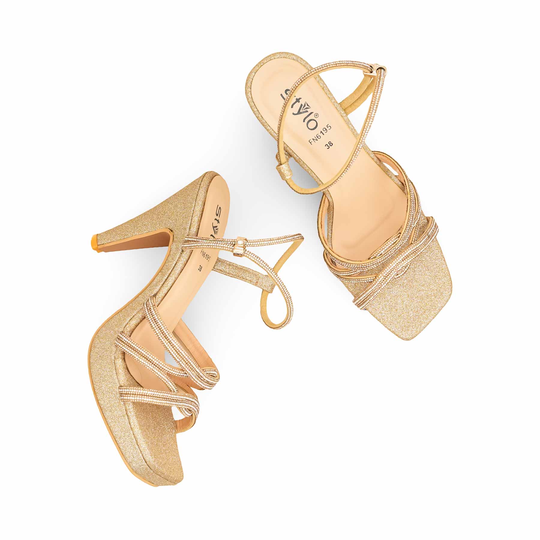 Golden Fancy Bridal Sandal FN6195 - Image 5