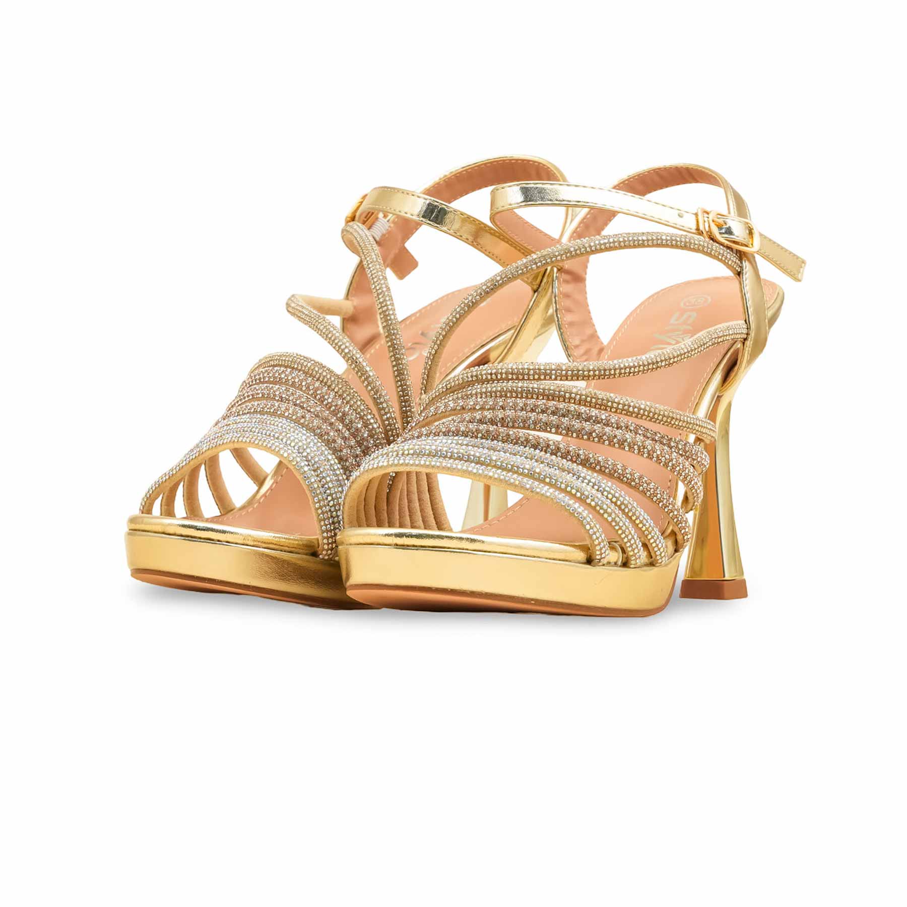 Golden Fancy Bridal Sandal FN6231 - Image 3