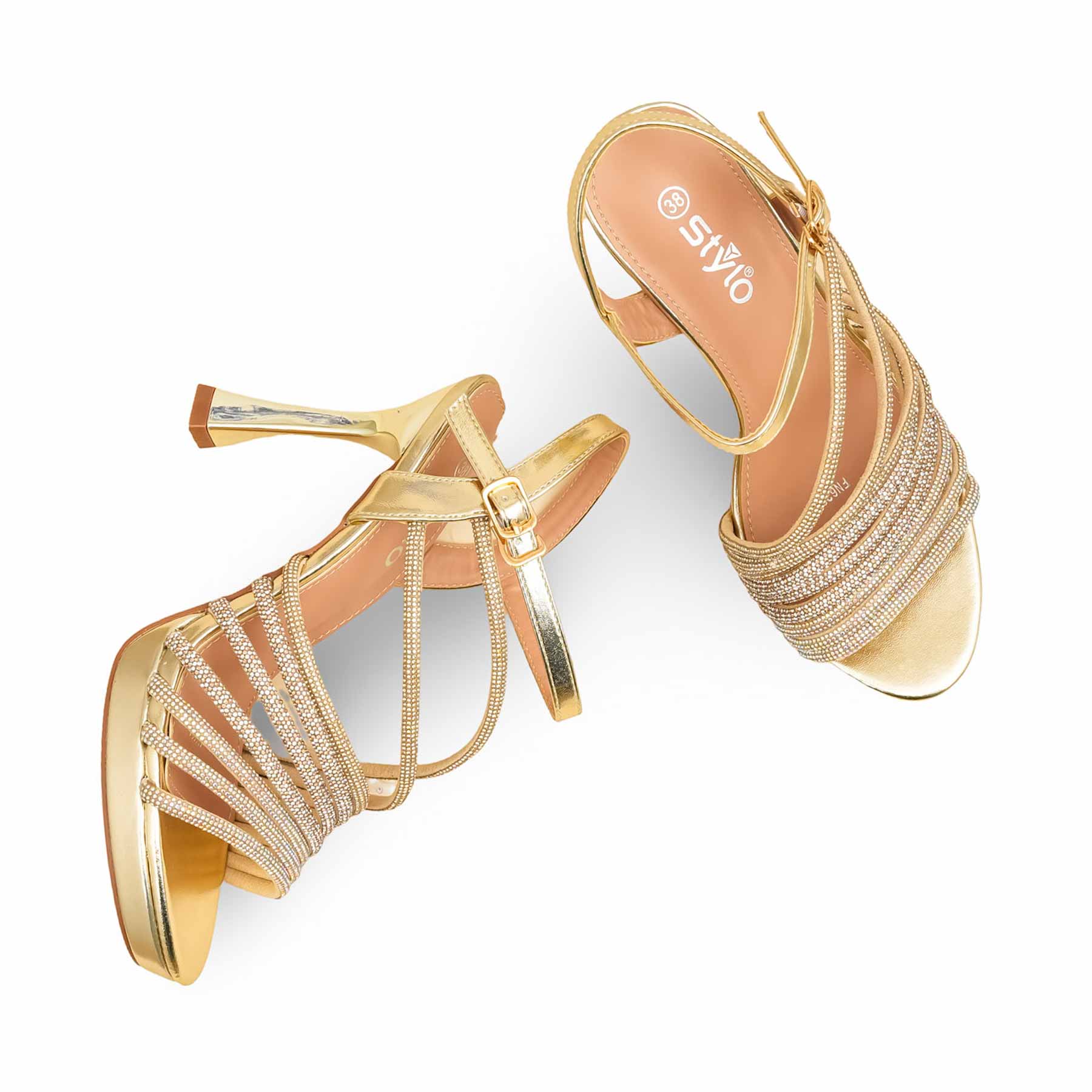 Golden Fancy Bridal Sandal FN6231 - Image 5