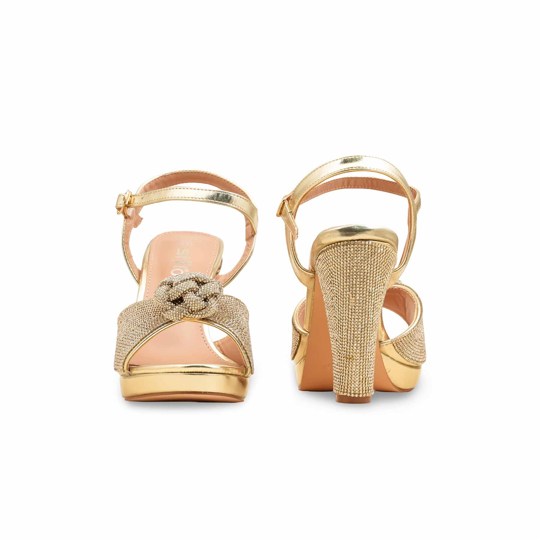 Golden Fancy Bridal Sandal FN6232 - Image 4