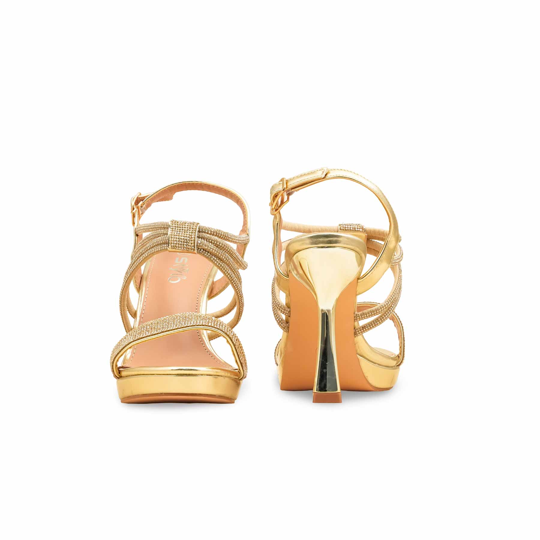 Golden Fancy Bridal Sandal FN6233 - Image 4