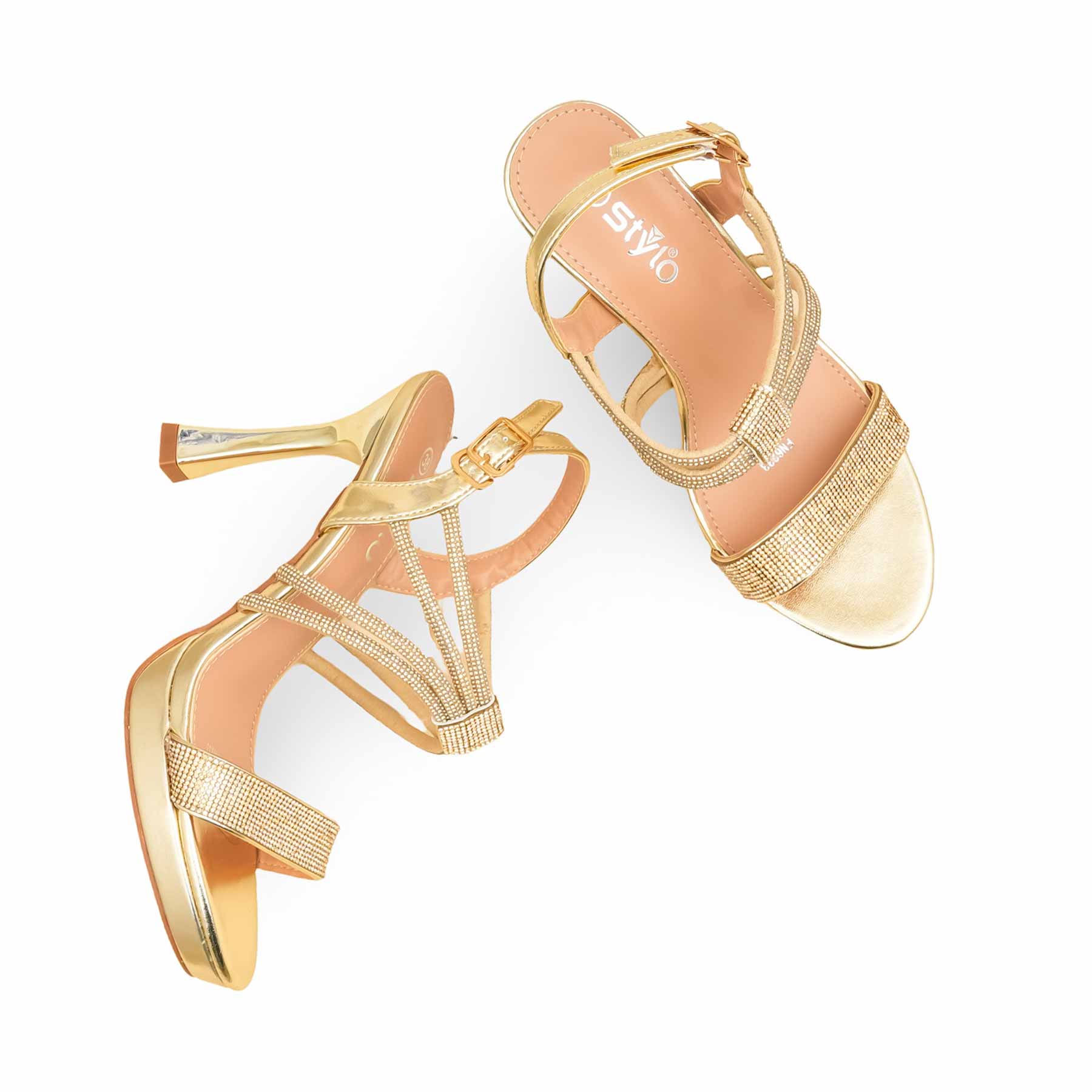 Golden Fancy Bridal Sandal FN6233 - Image 5