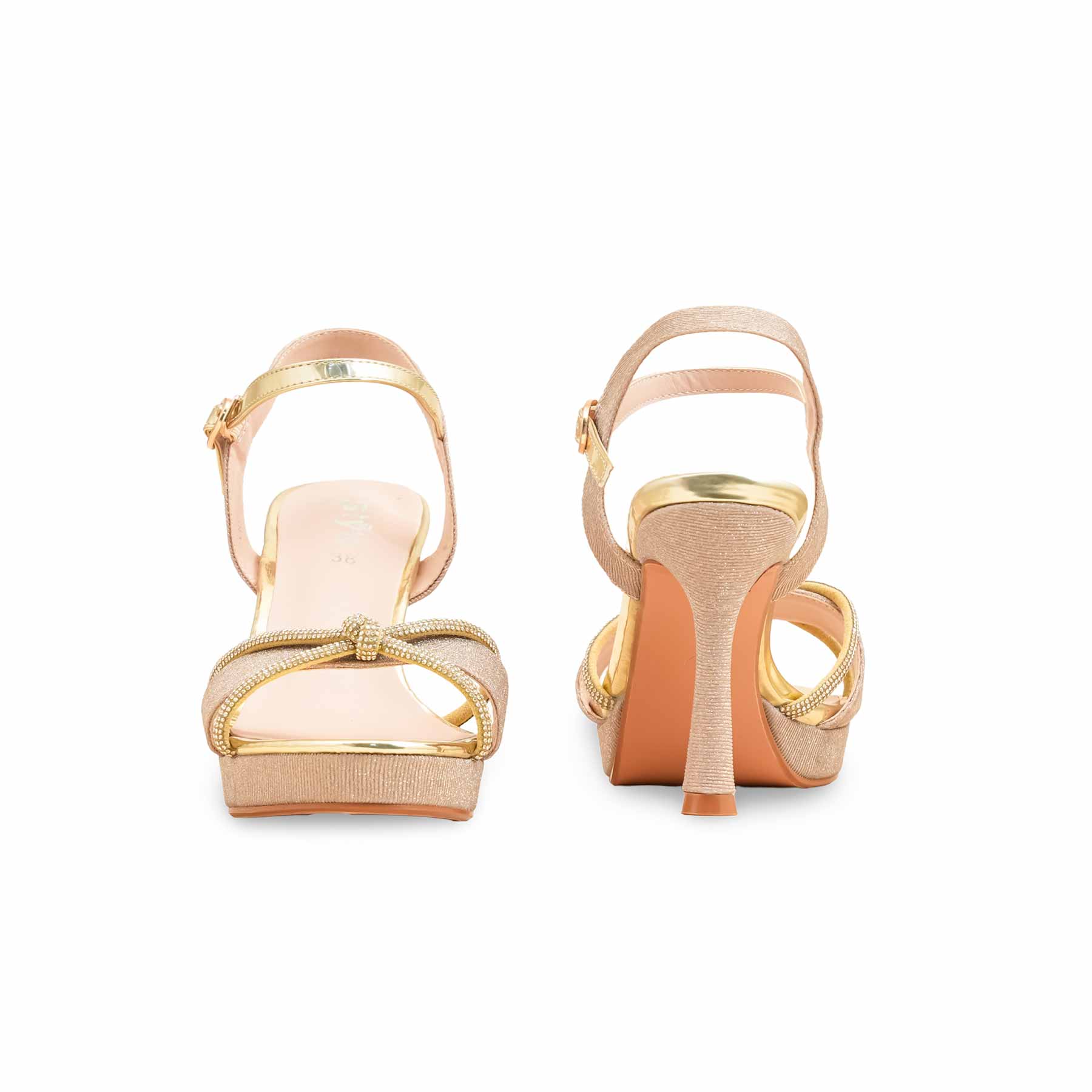 Golden Fancy Bridal Sandal FN6239 - Image 4