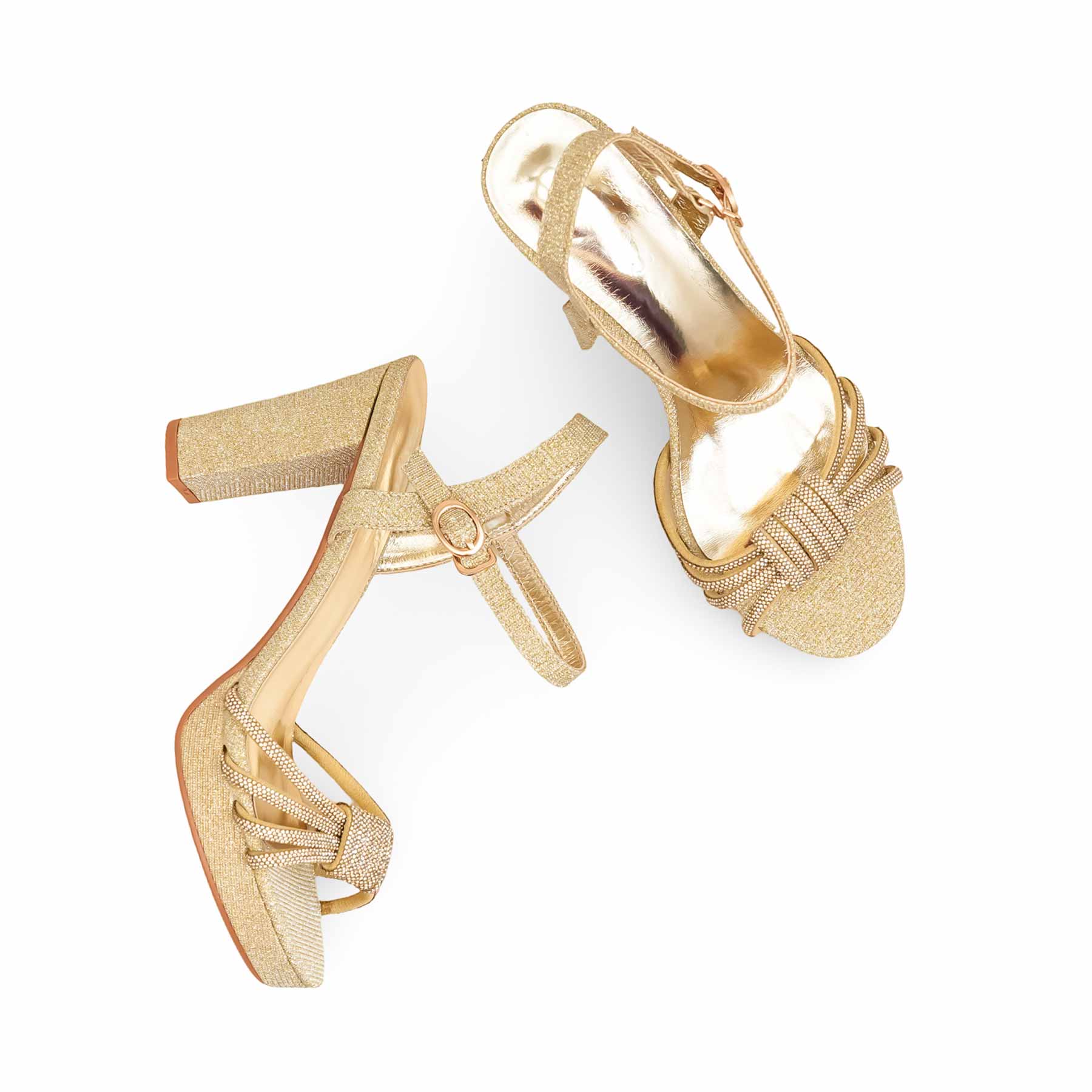 Golden Fancy Bridal Sandal FN6242 - Image 5