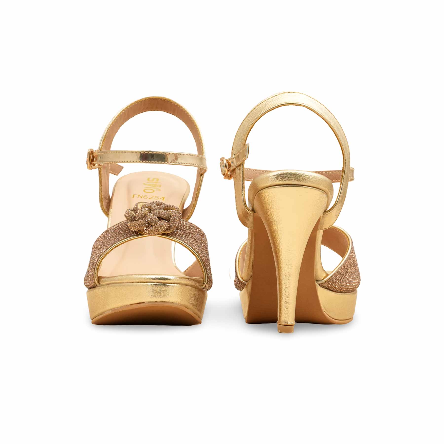 Golden Fancy Bridal Sandal FN6254 - Image 4