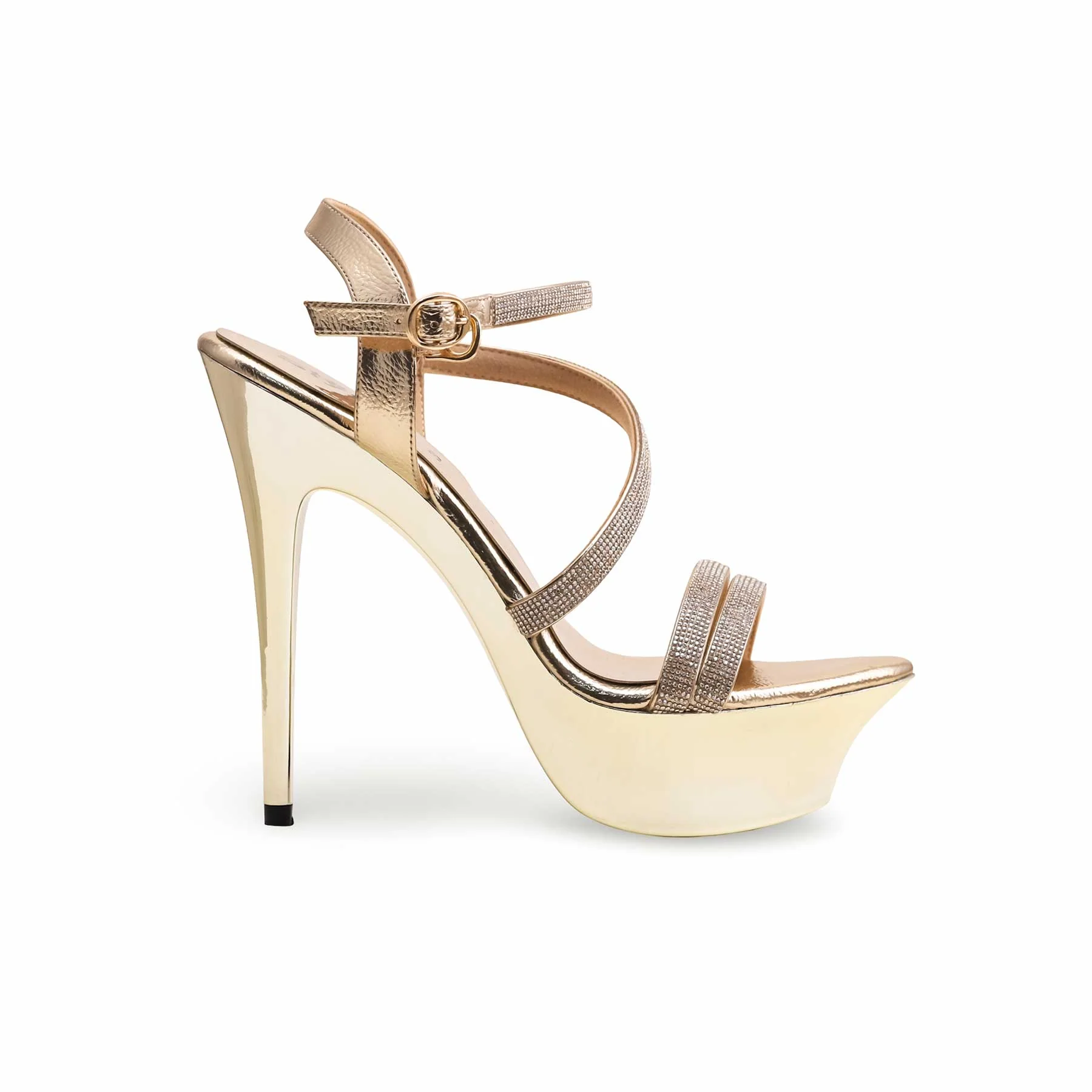 Golden Fancy Bridal Sandal For Ladies FN6059 - Image 2