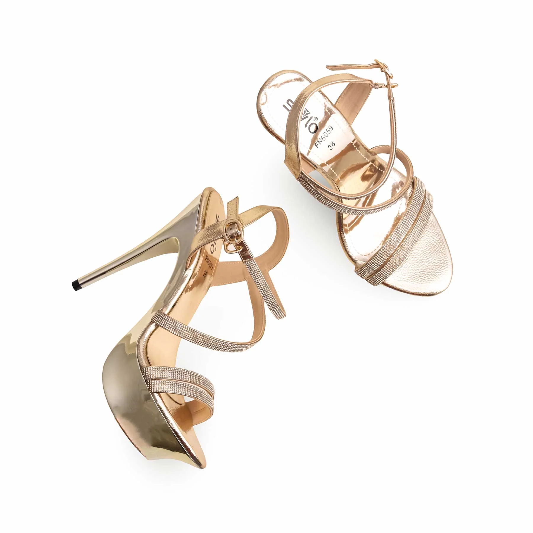 Golden Fancy Bridal Sandal For Ladies FN6059 - Image 5