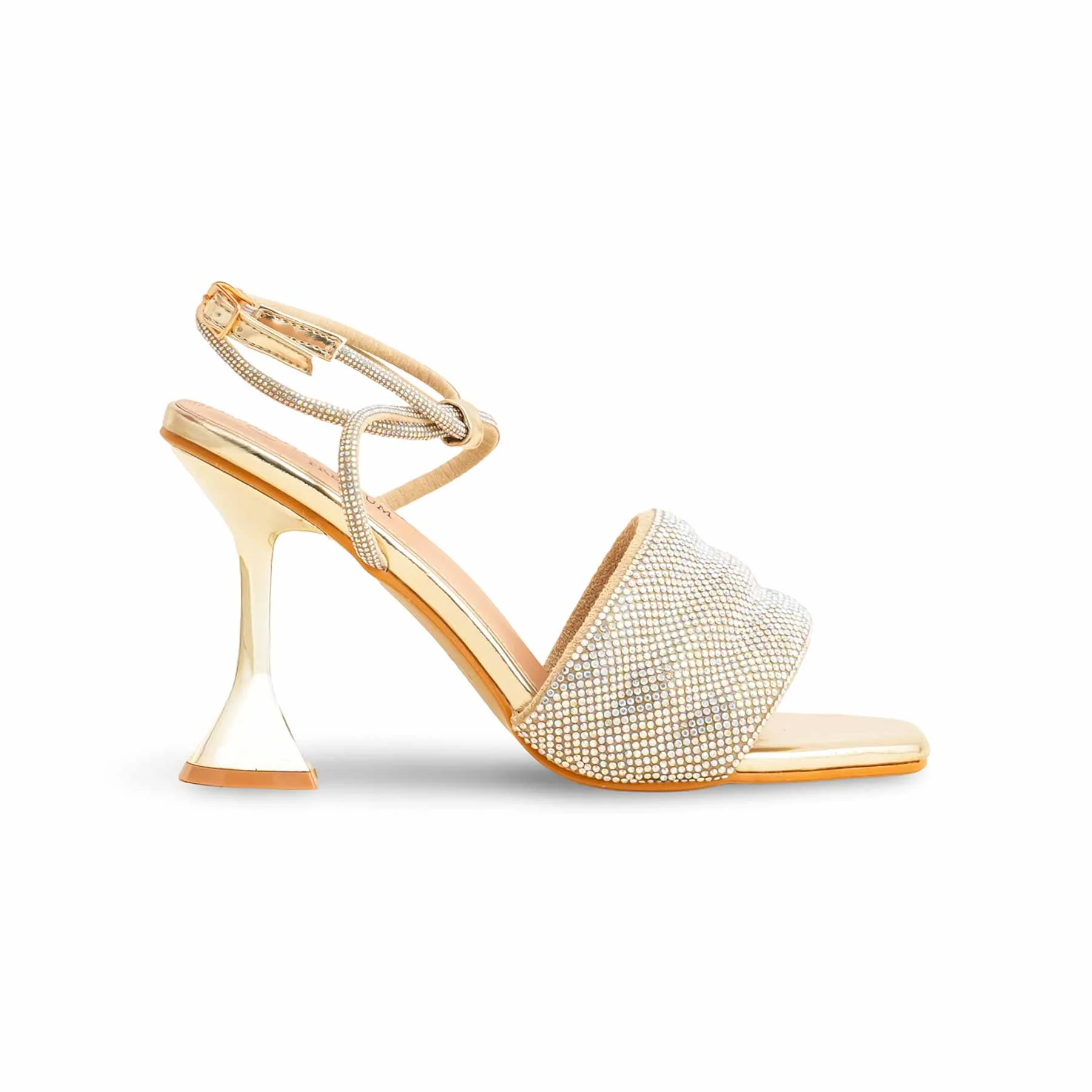 Golden Fancy Bridal Sandal For Ladies FN6104 - Image 3
