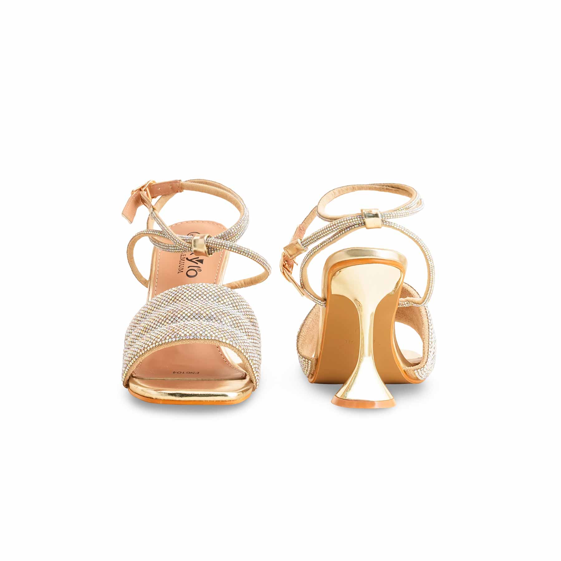 Golden Fancy Bridal Sandal For Ladies FN6104 - Image 5