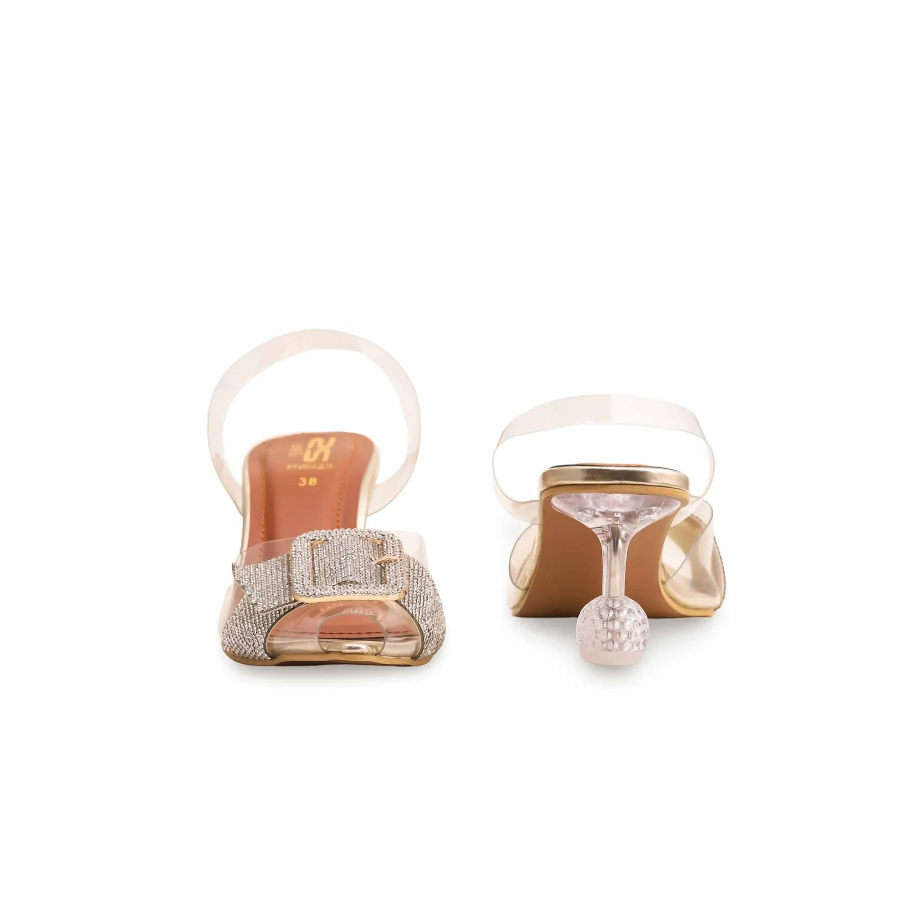 Golden Fancy Bridal Sandal FN5825 - Image 3