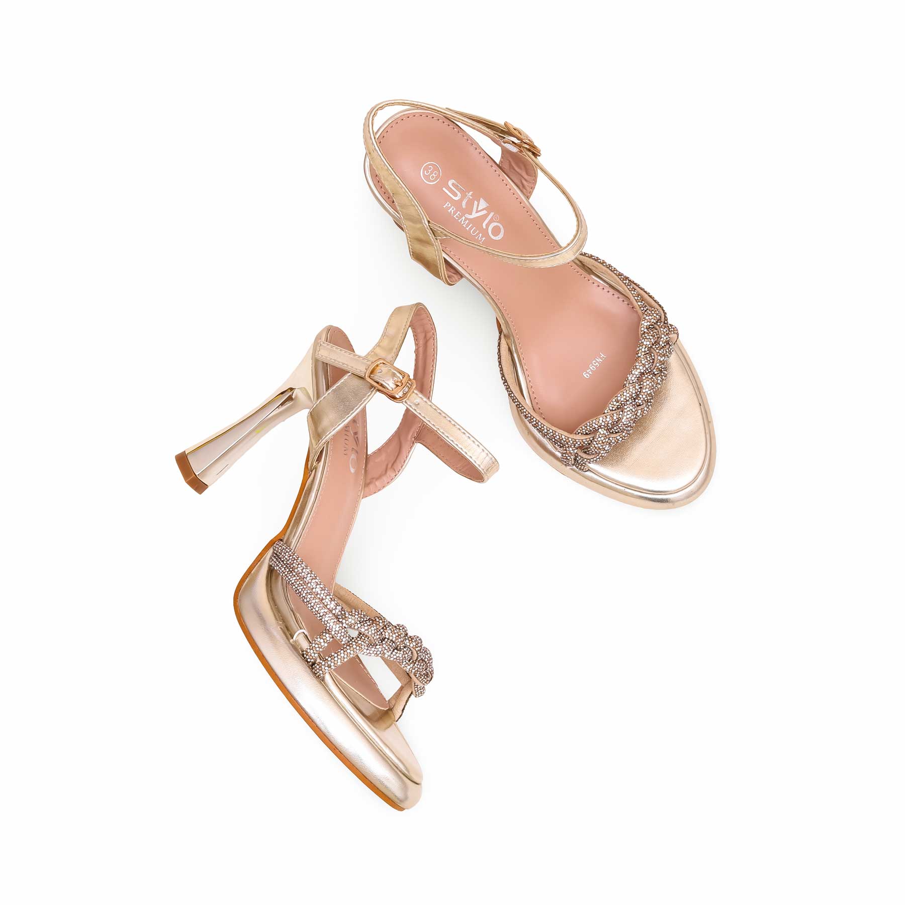 Golden Fancy Bridal Sandal FN5949 - Image 5