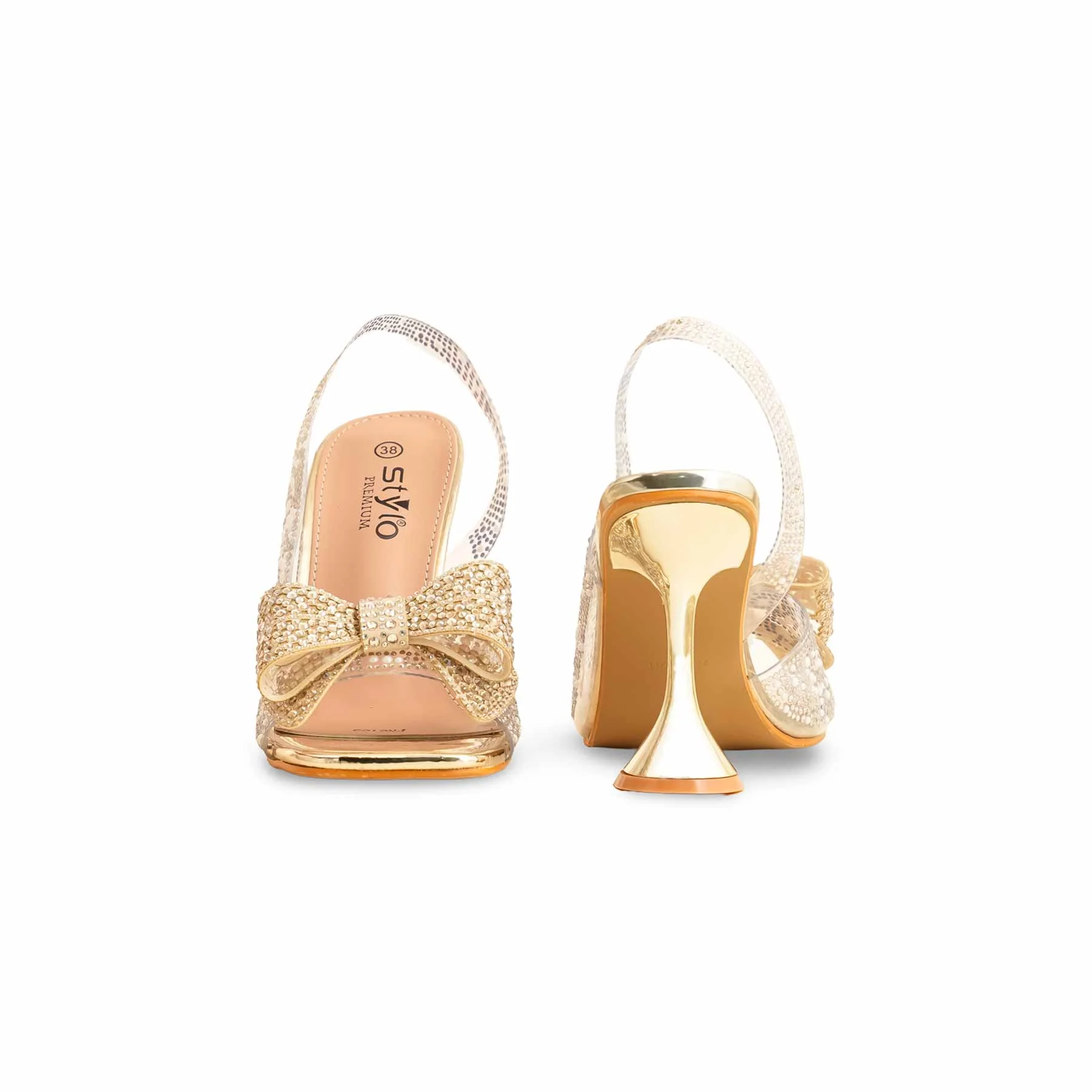 Golden Fancy Bridal Sandal FN6103 - Image 5