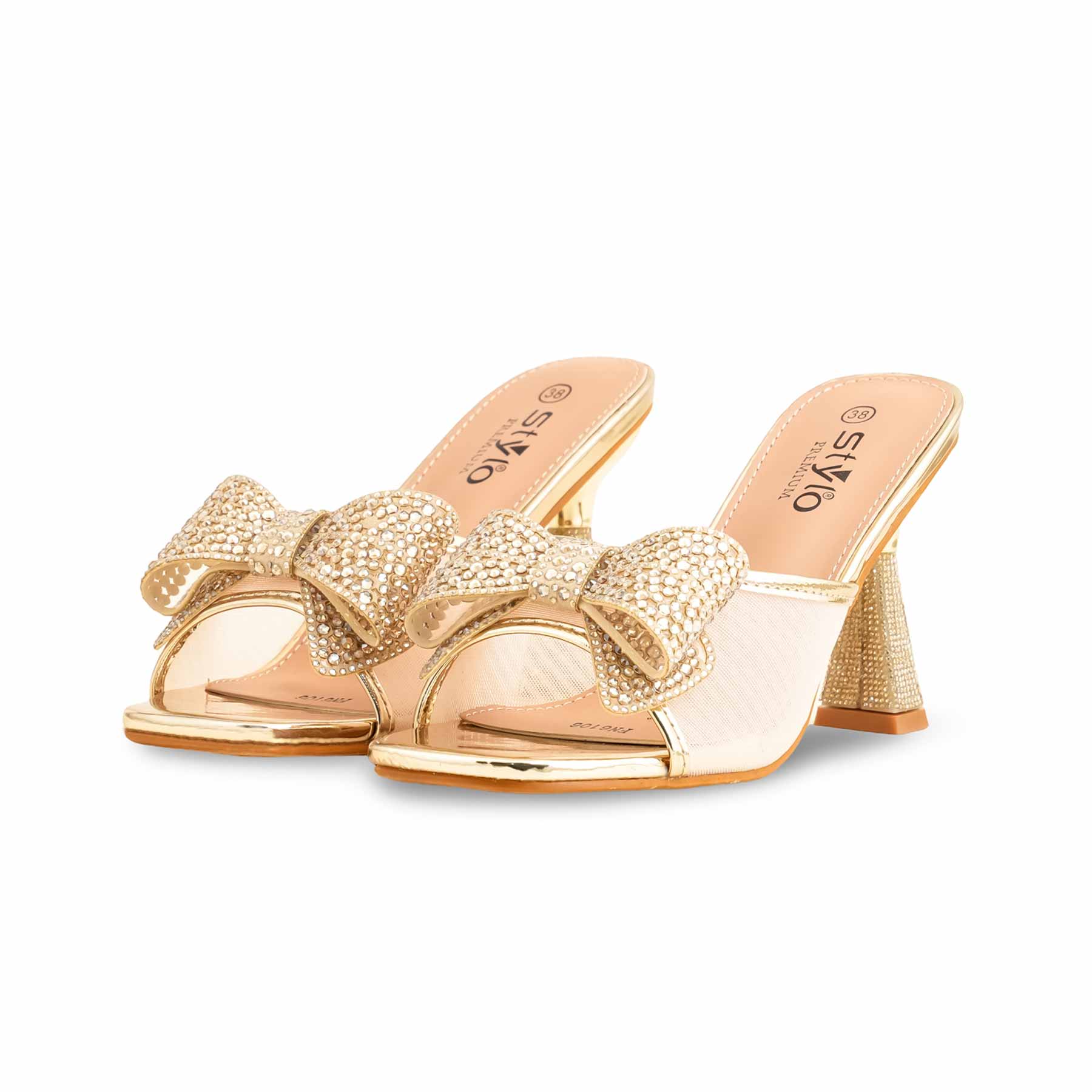 Golden Fancy Bridal Sandal FN6106 - Image 4