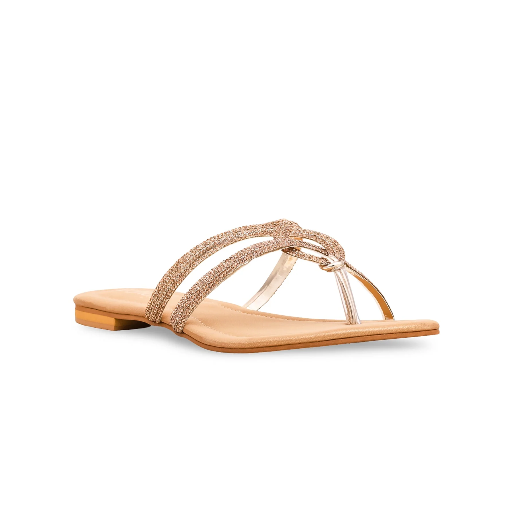 Golden Fancy Chappal FN0682 - Image 2