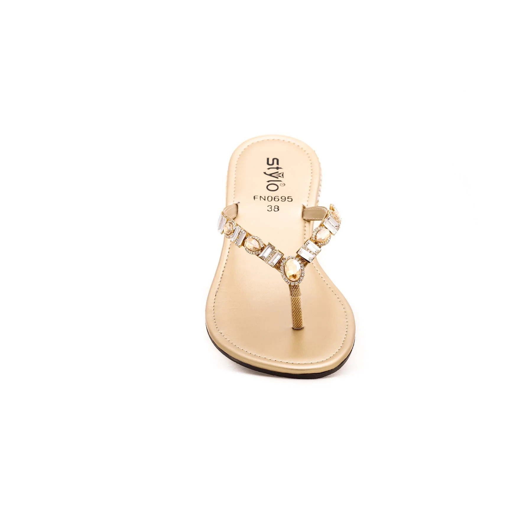 Golden Fancy Chappal FN0695 - Image 3