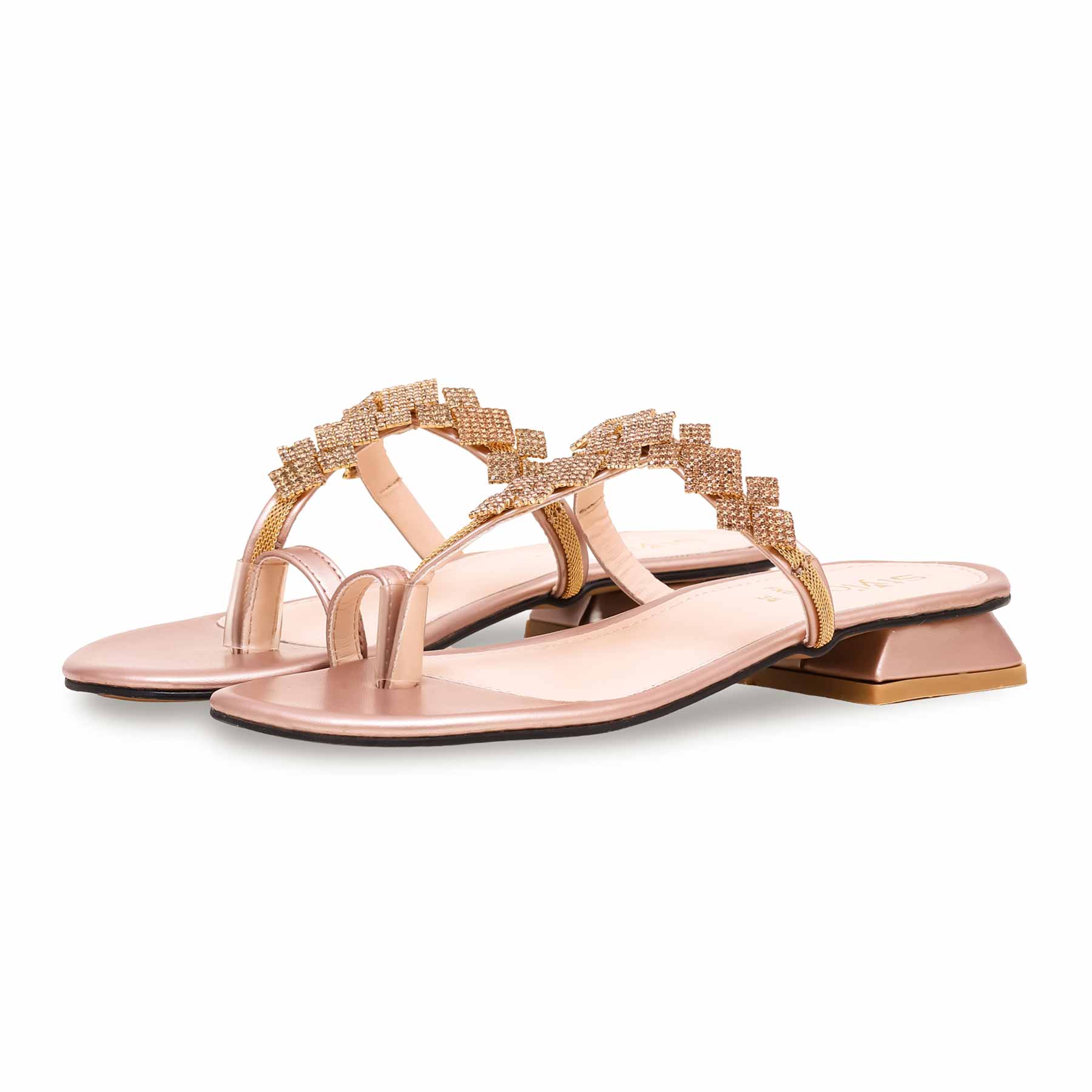 Golden Fancy Chappal FN0729 - Image 3