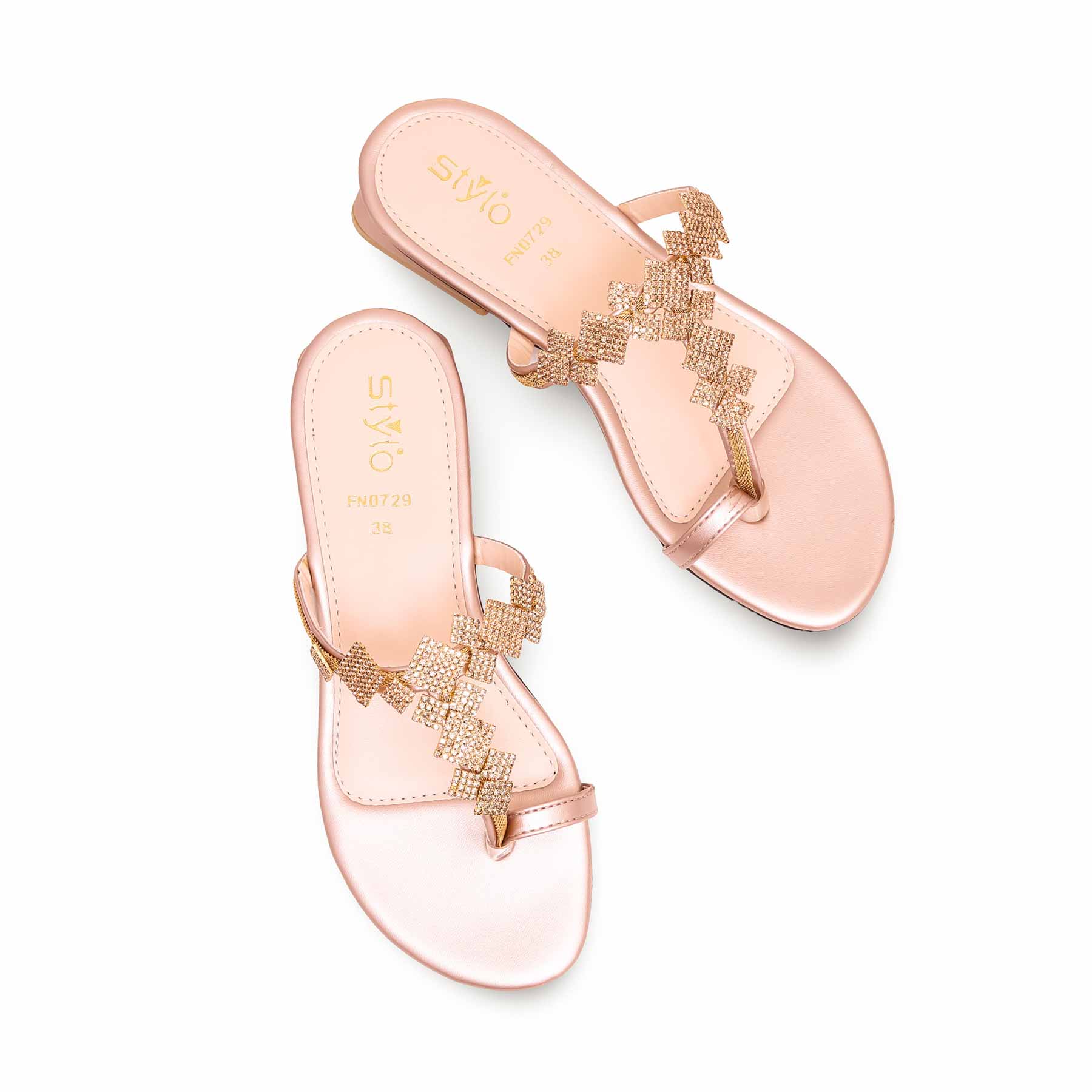 Golden Fancy Chappal FN0729 - Image 5