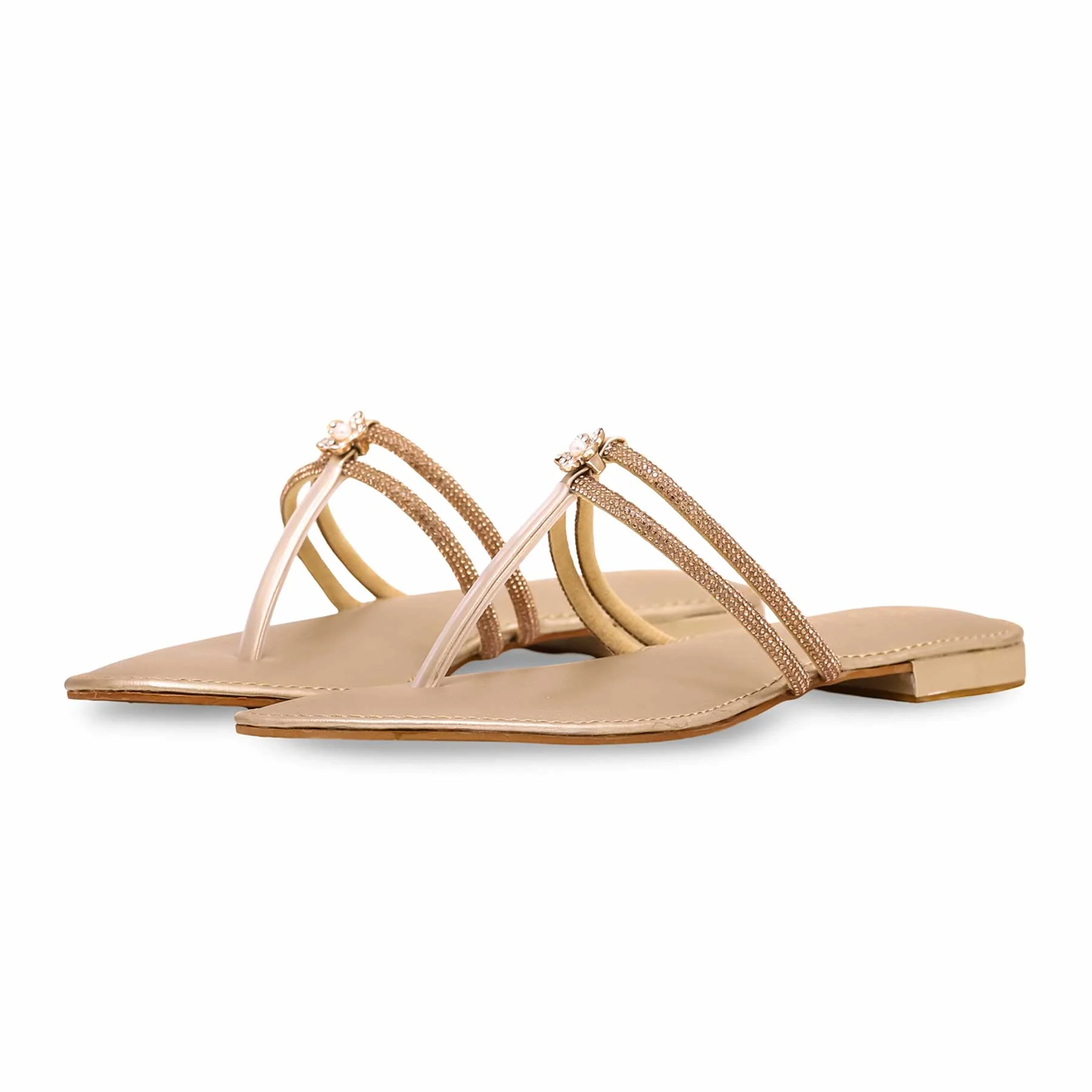 Golden Fancy Chappal FN0735 - Image 2