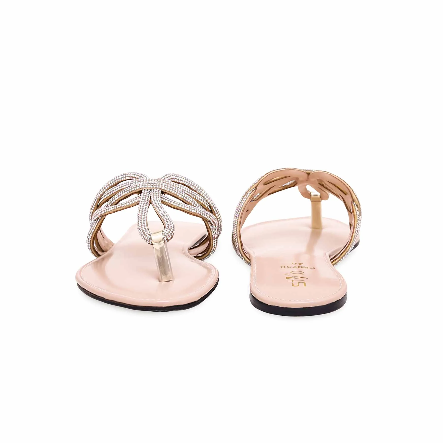 Golden Fancy Chappal FN0738 - Image 3