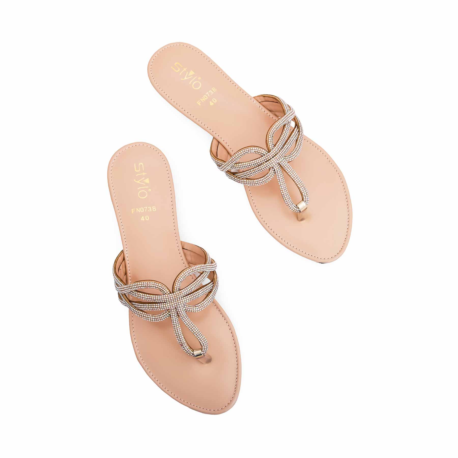 Golden Fancy Chappal FN0738 - Image 4