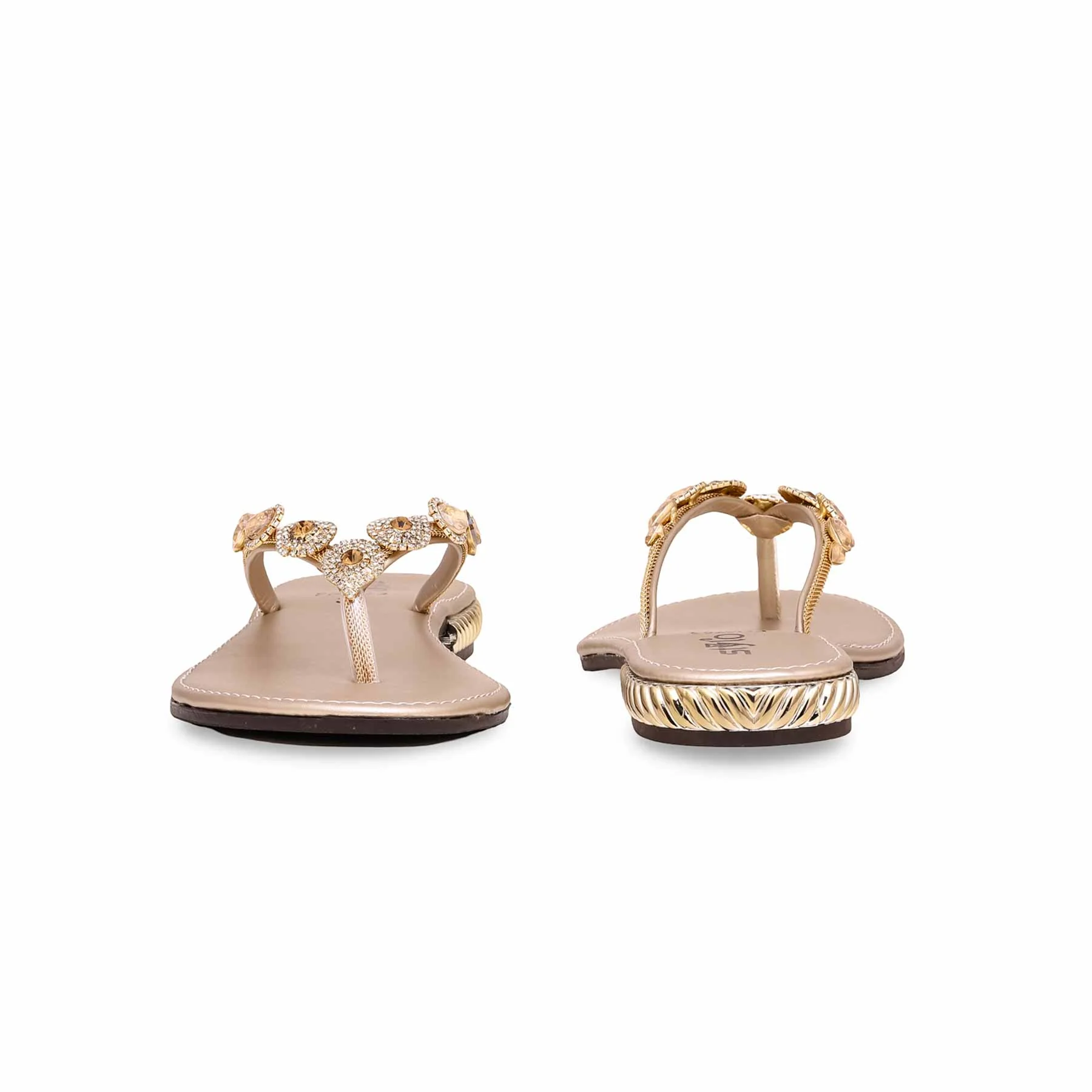 Golden Fancy Chappal FN0753 - Image 3