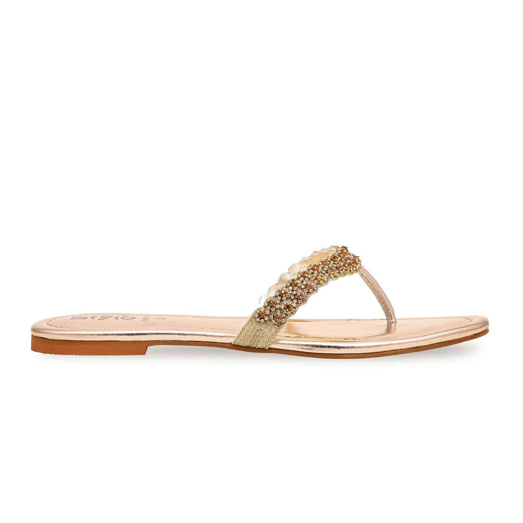 Golden Fancy Chappal FN0755 - Image 2
