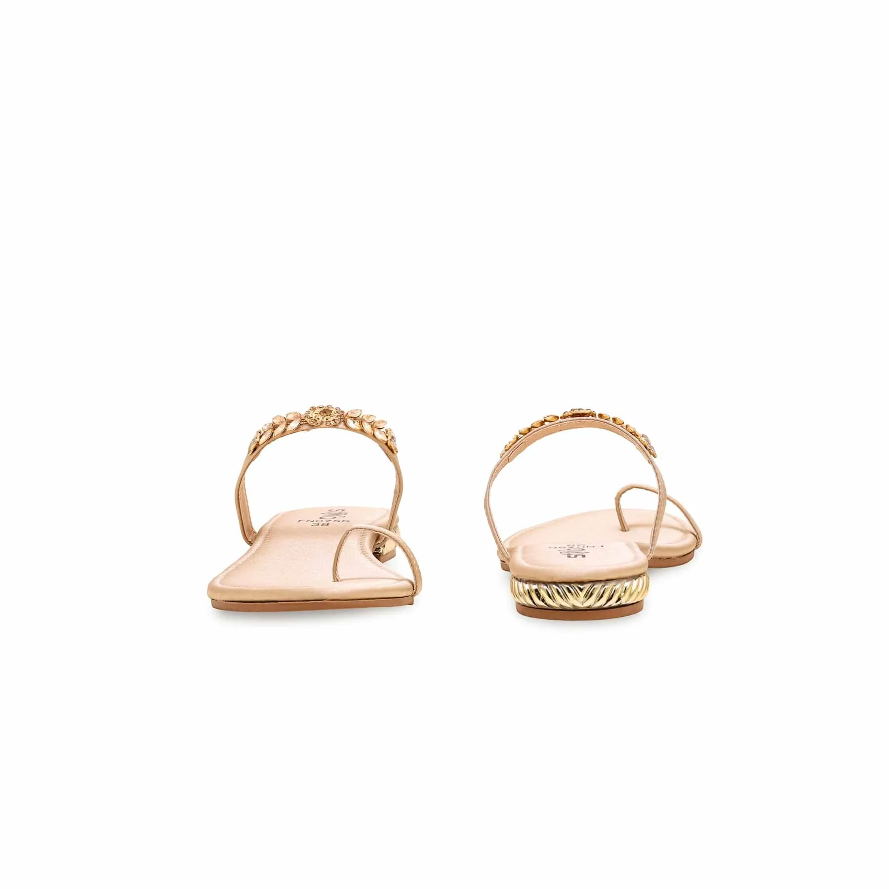 Golden Fancy Chappal FN0756 - Image 3