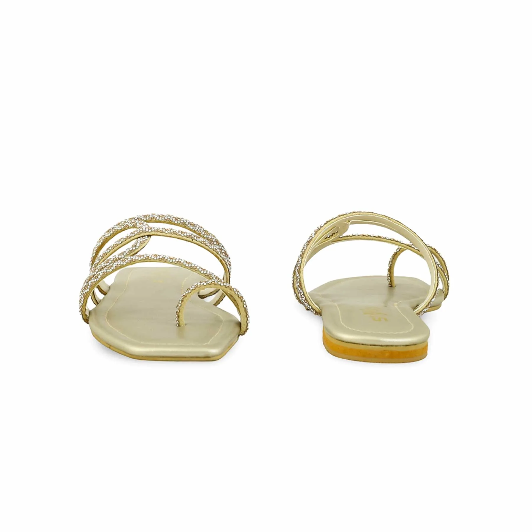 Golden Fancy Chappal FN0762 - Image 4