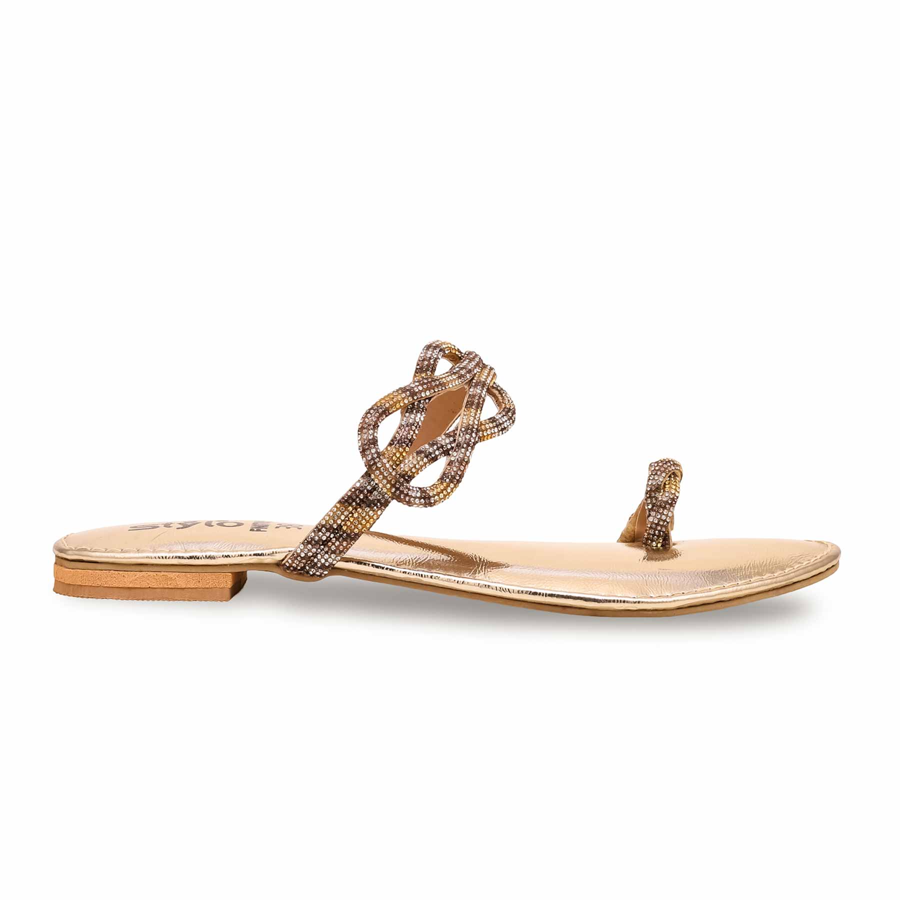 Golden Fancy Chappal FN0765 - Image 2