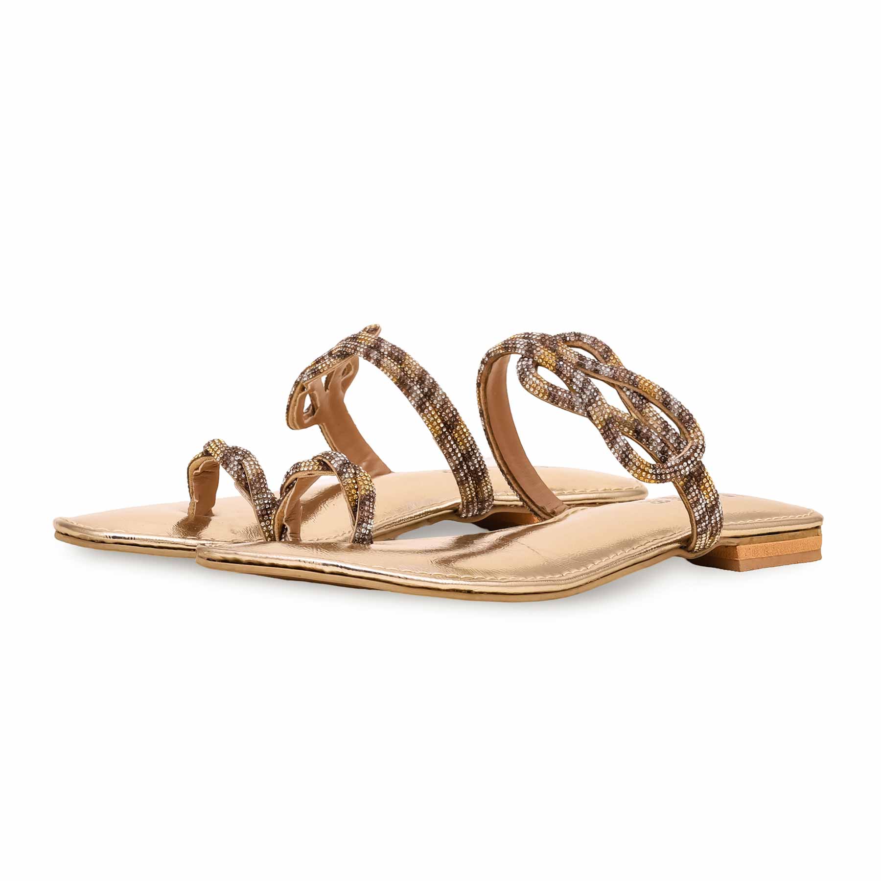 Golden Fancy Chappal FN0765 - Image 3