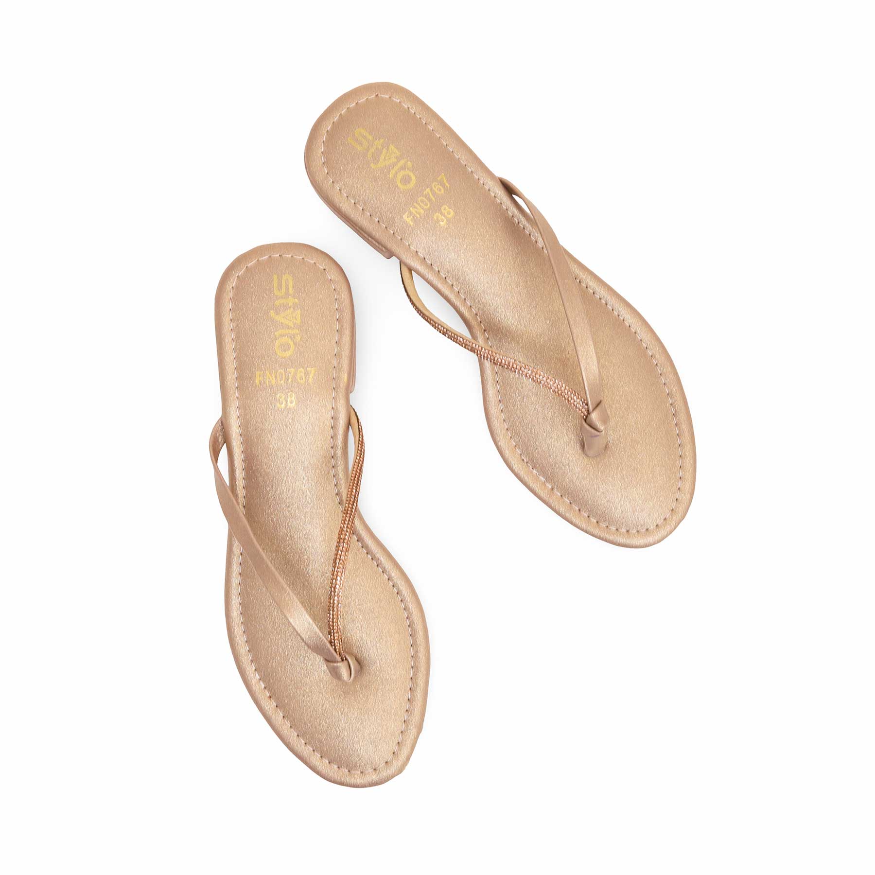 Golden Fancy Chappal FN0767 - Image 4