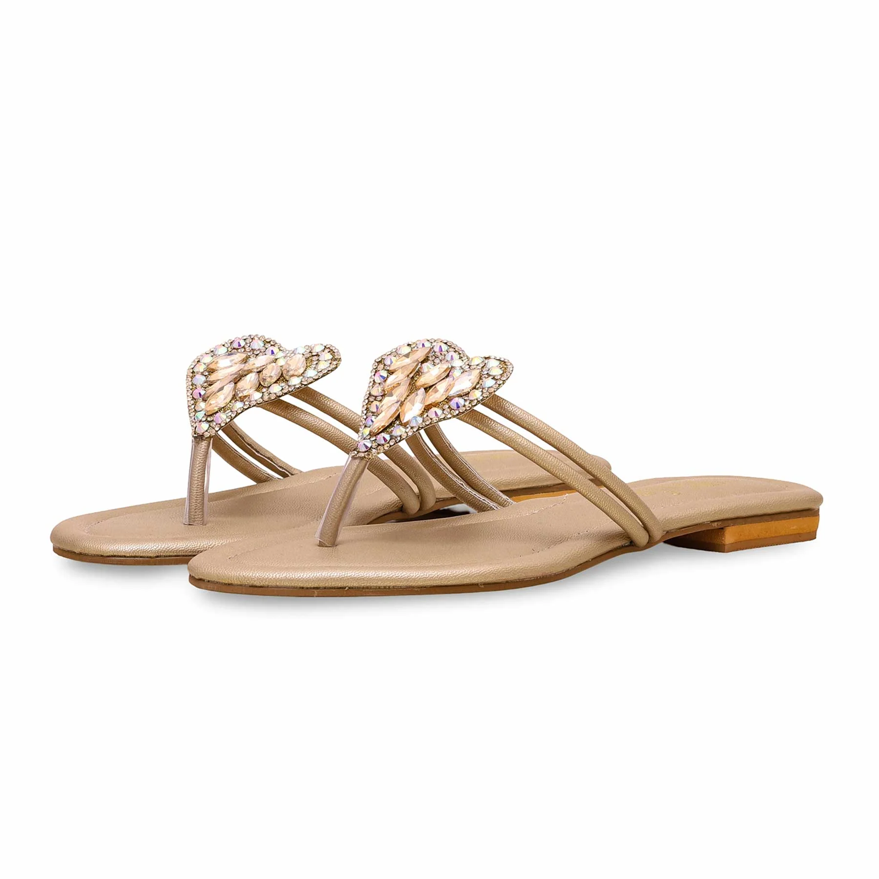 Golden Fancy Chappal FN0770 - Image 2