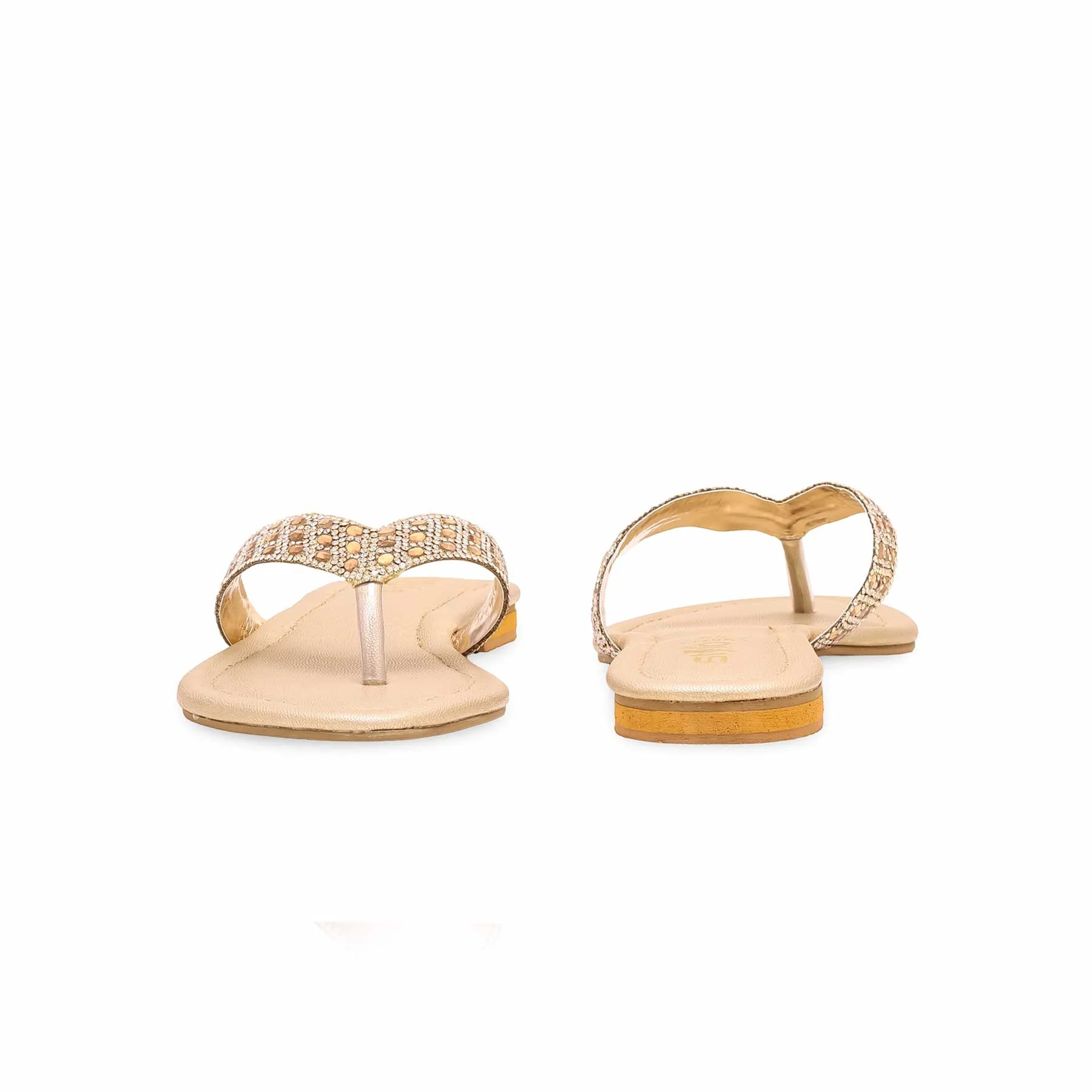 Golden Fancy Chappal FN0771 - Image 3