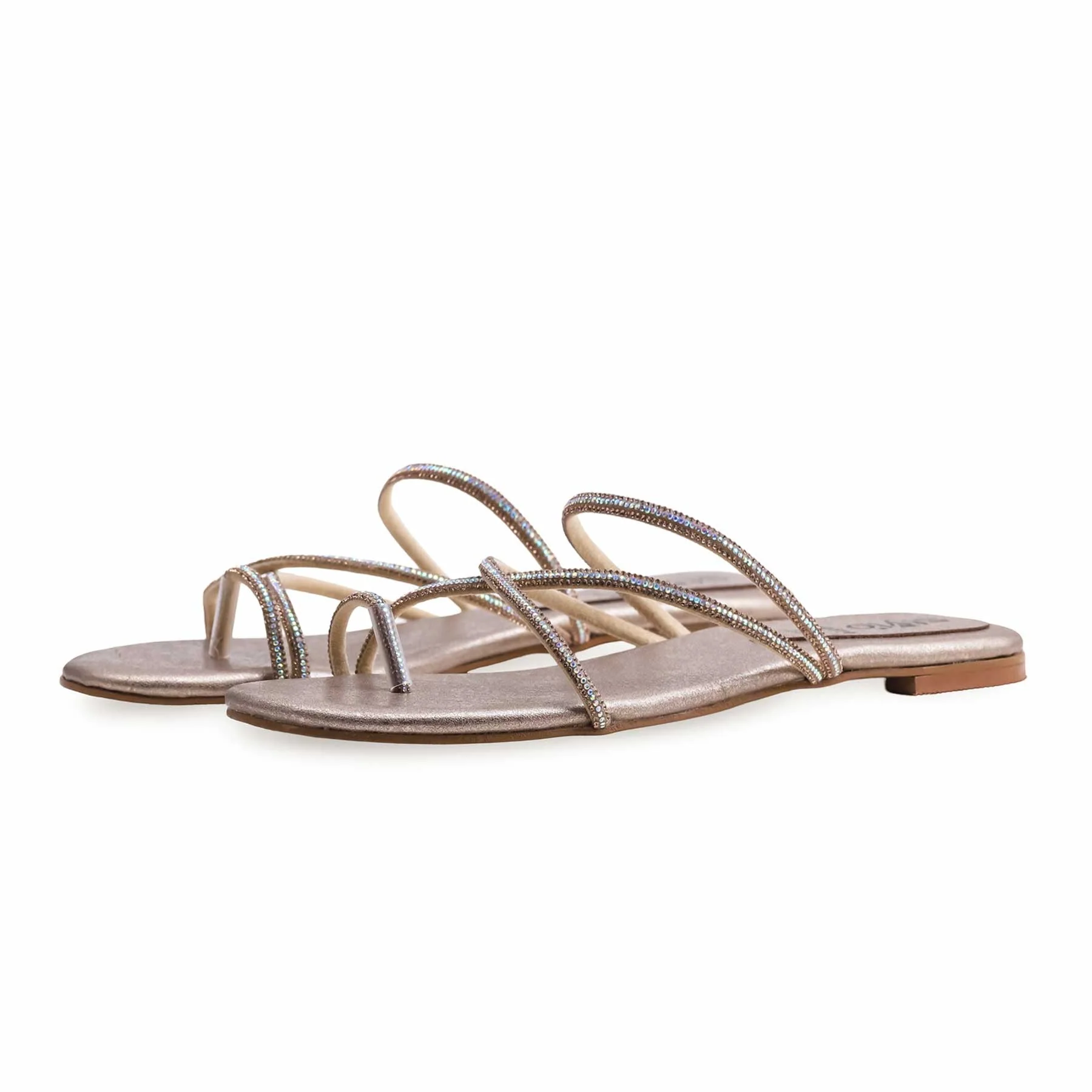 Golden Fancy Chappal FN0774 - Image 2