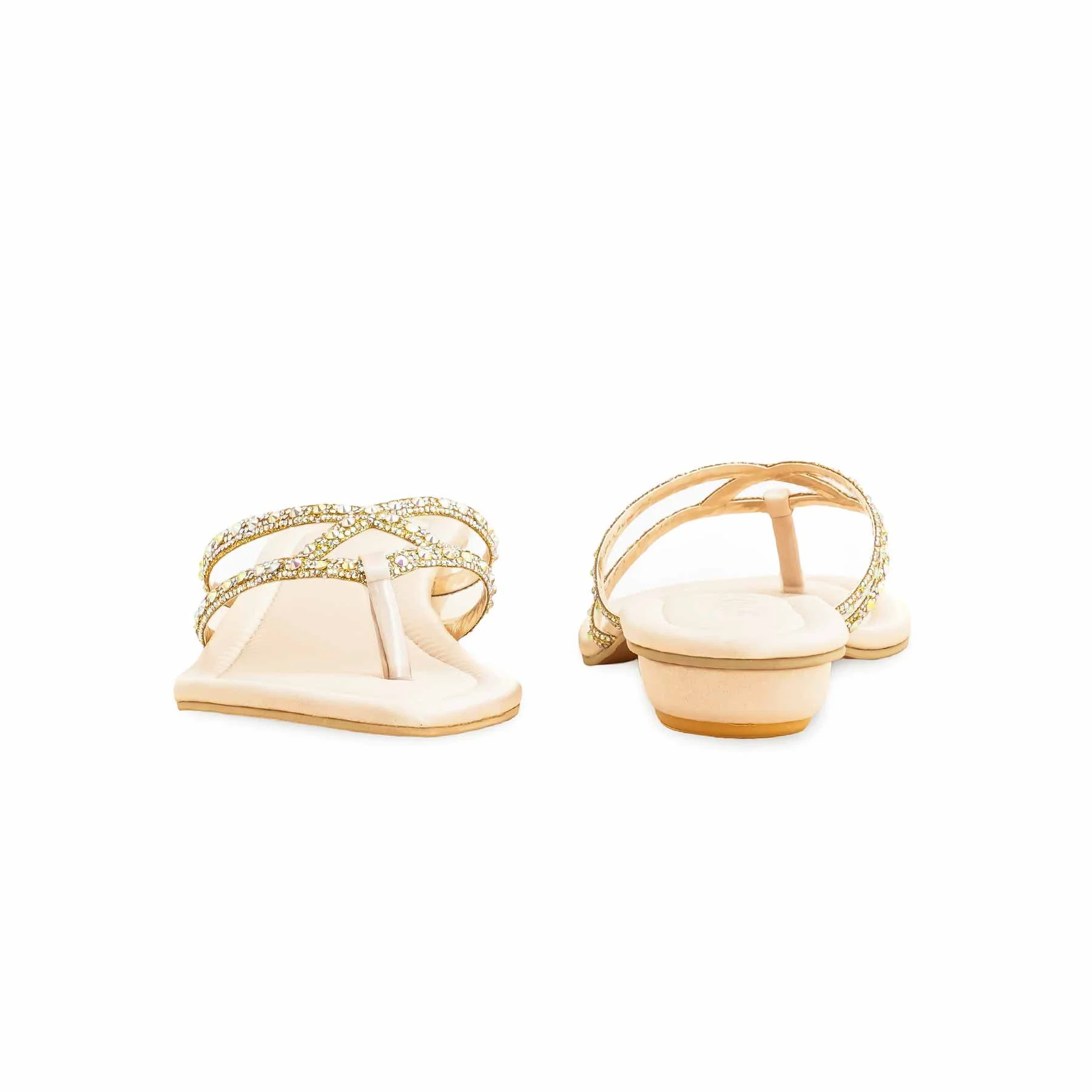 Golden Fancy Chappal FN0779 - Image 4